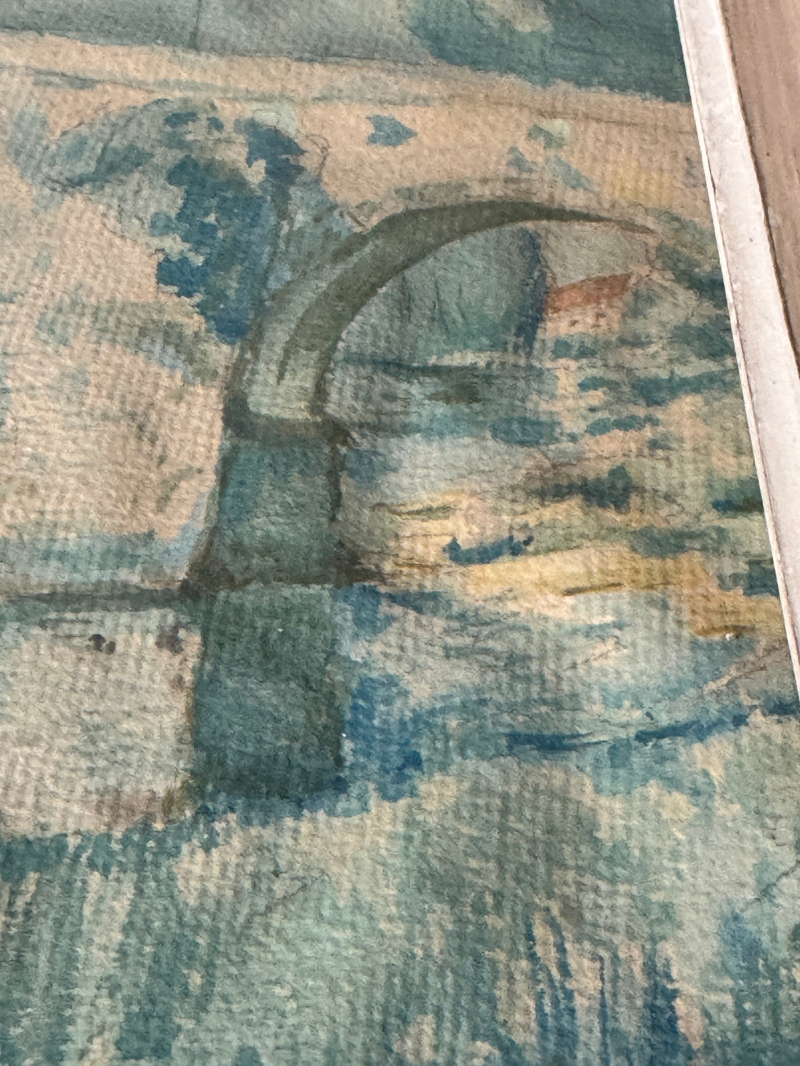 French Watercolour, Stone Bridge, 1926