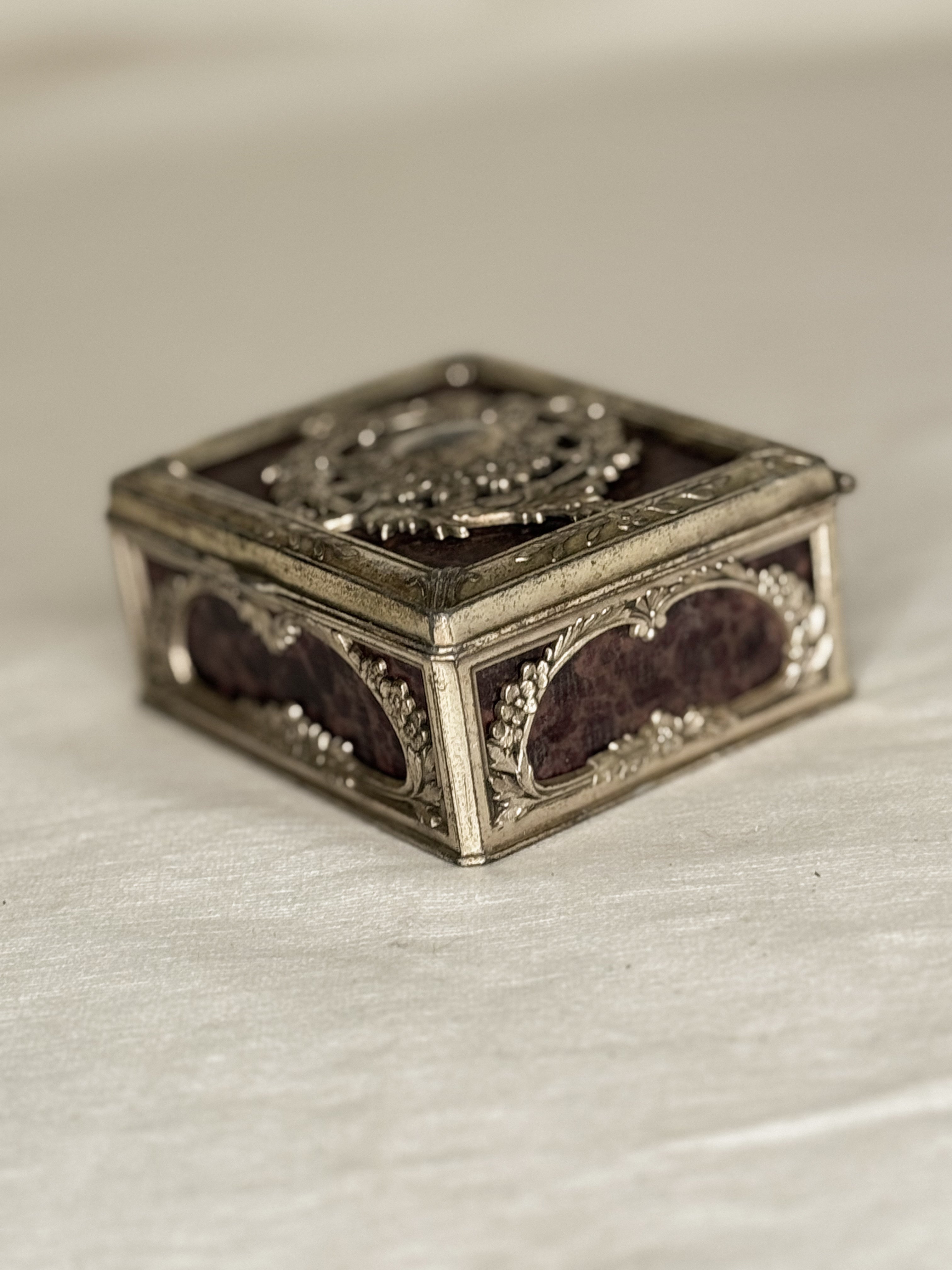 Faux Tortoiseshell Trinket Box