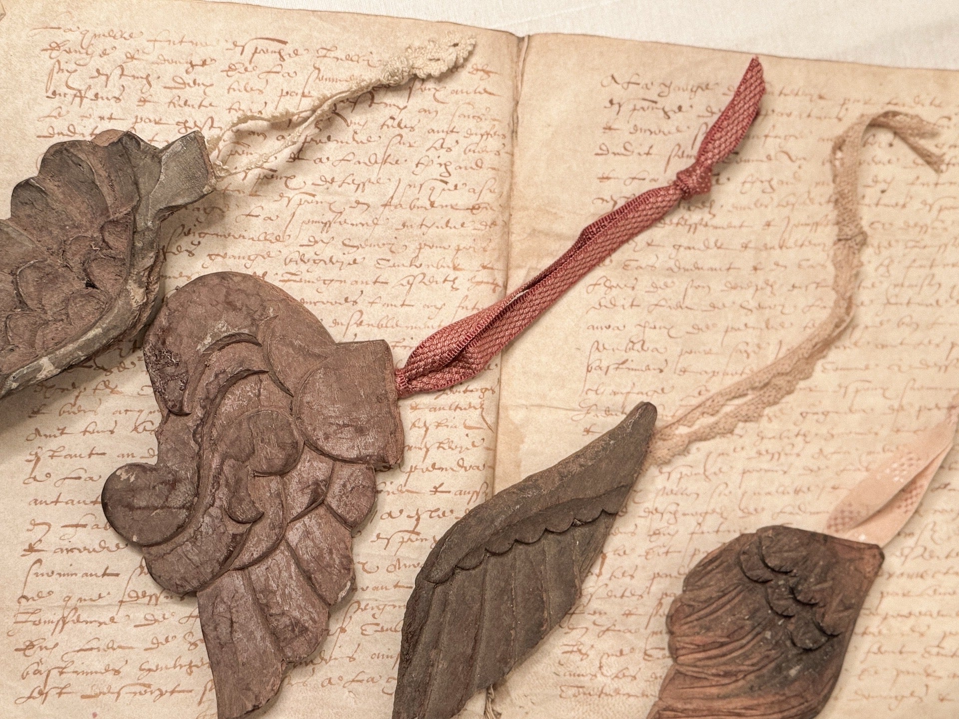 Antique French Wing Fragment Ornament — A