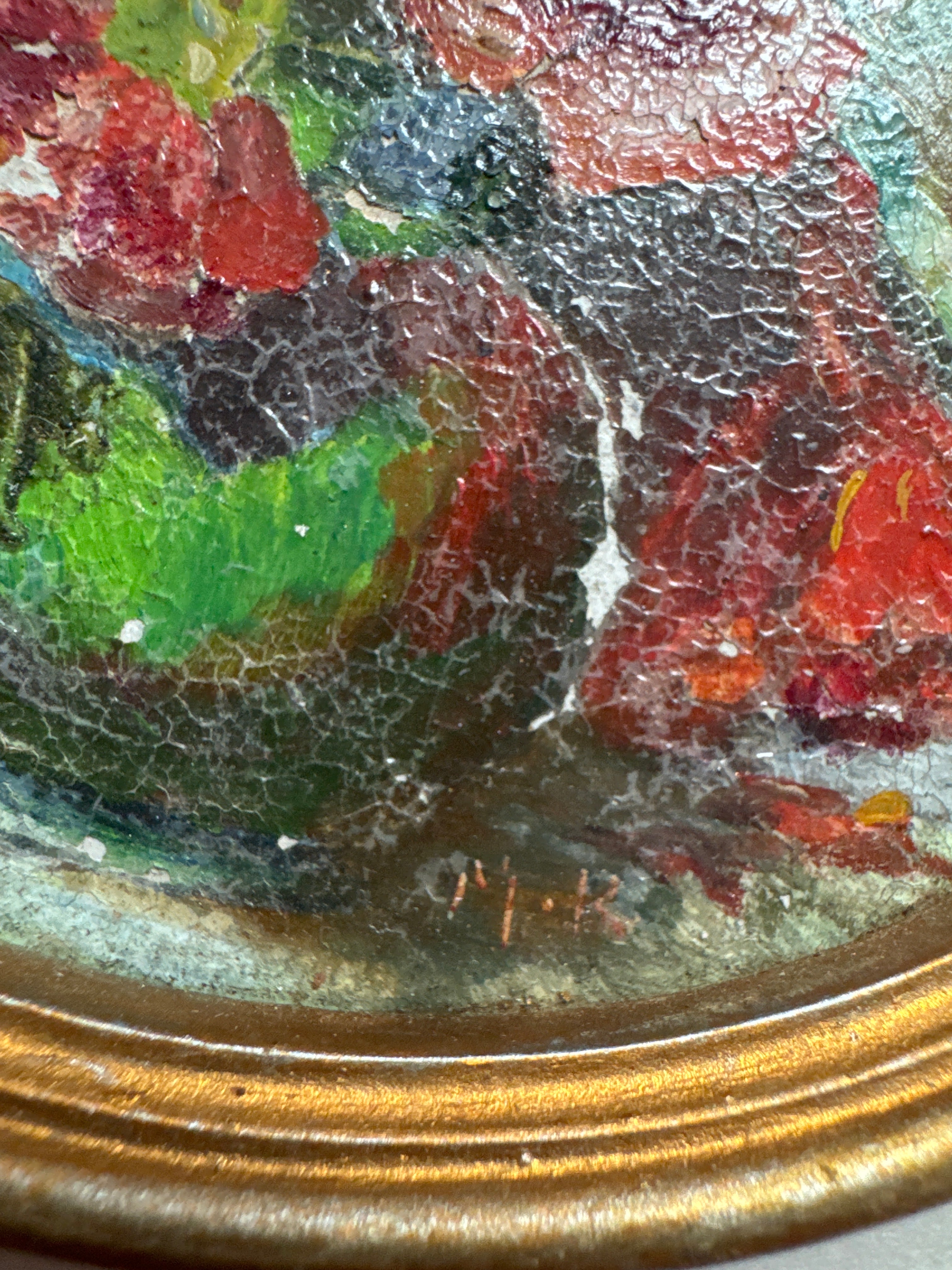 French Still Life mini framed painting