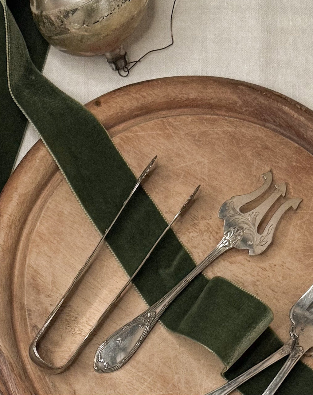 Antique French Silver-Plate Serving Fork