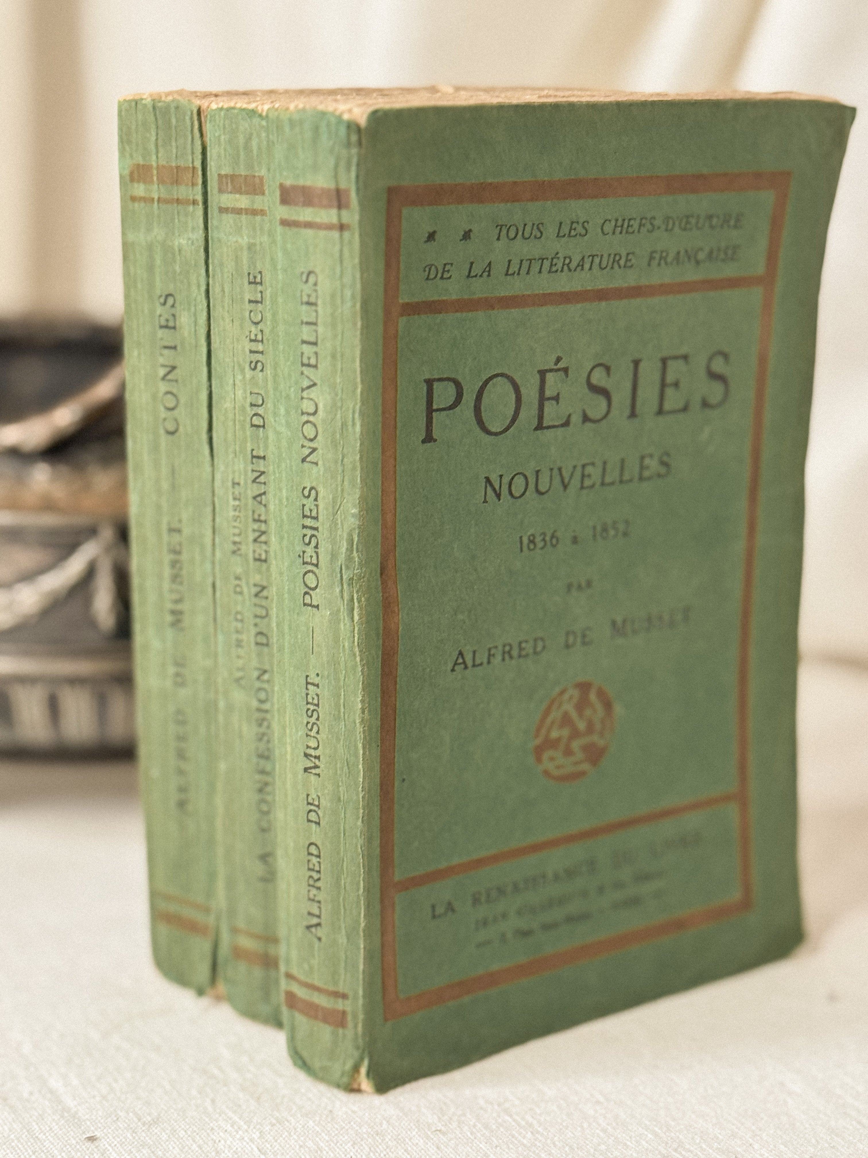 Set of 3 Vintage French Books