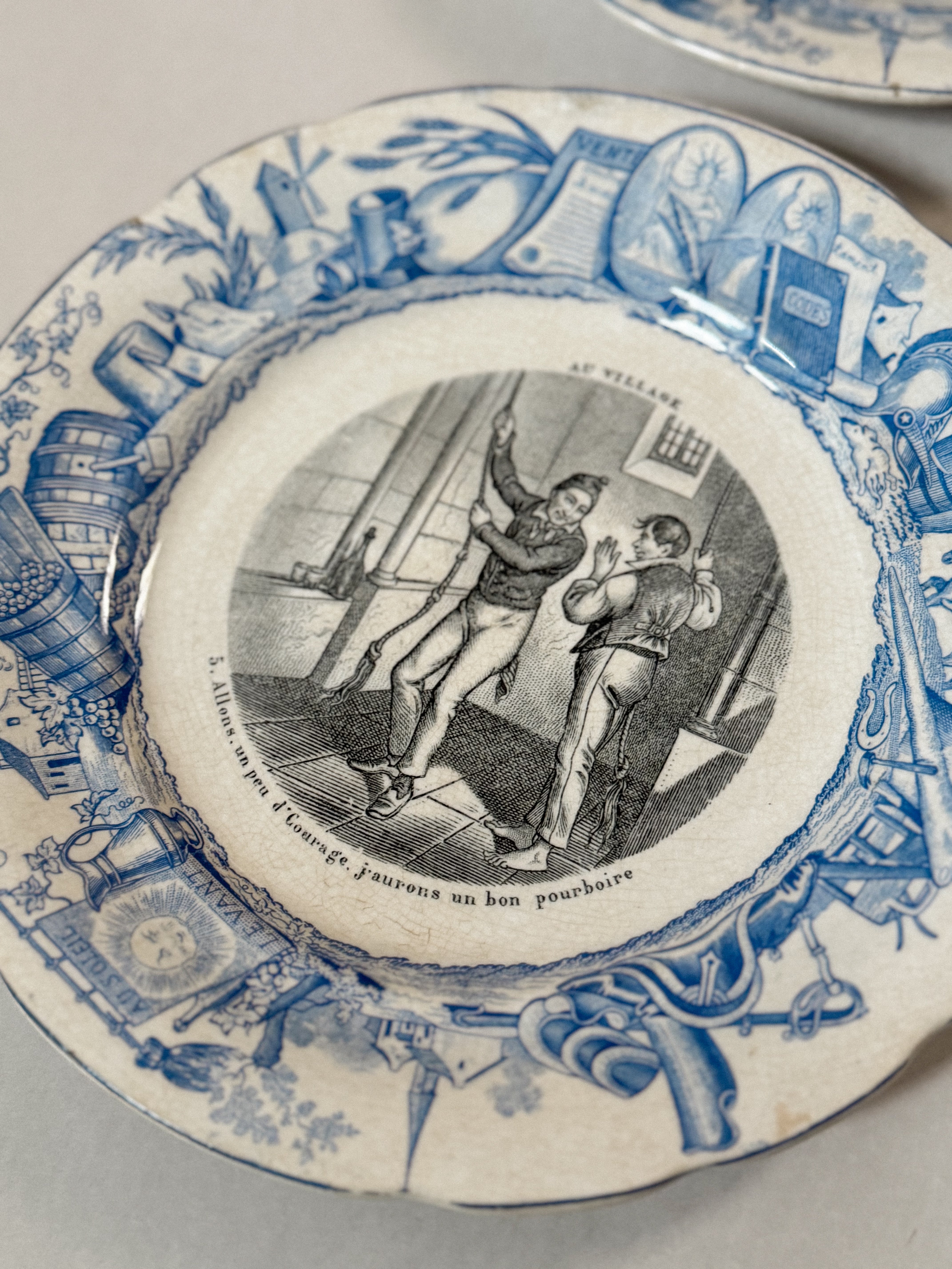 Plates by H. Boulenger & Cie, Choisy-le-Roi — c. 1840–1860