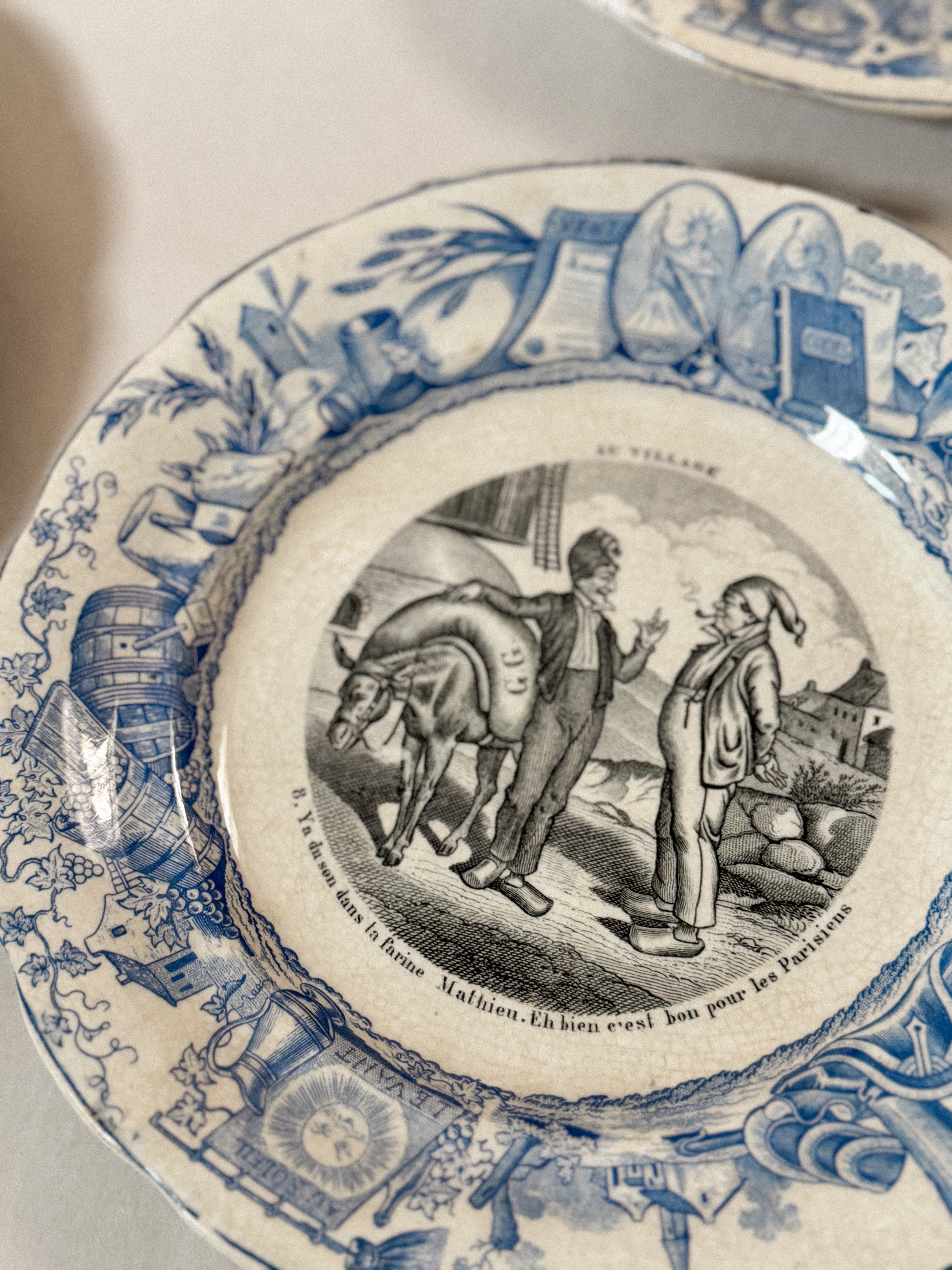 Plates by H. Boulenger & Cie, Choisy-le-Roi — c. 1840–1860