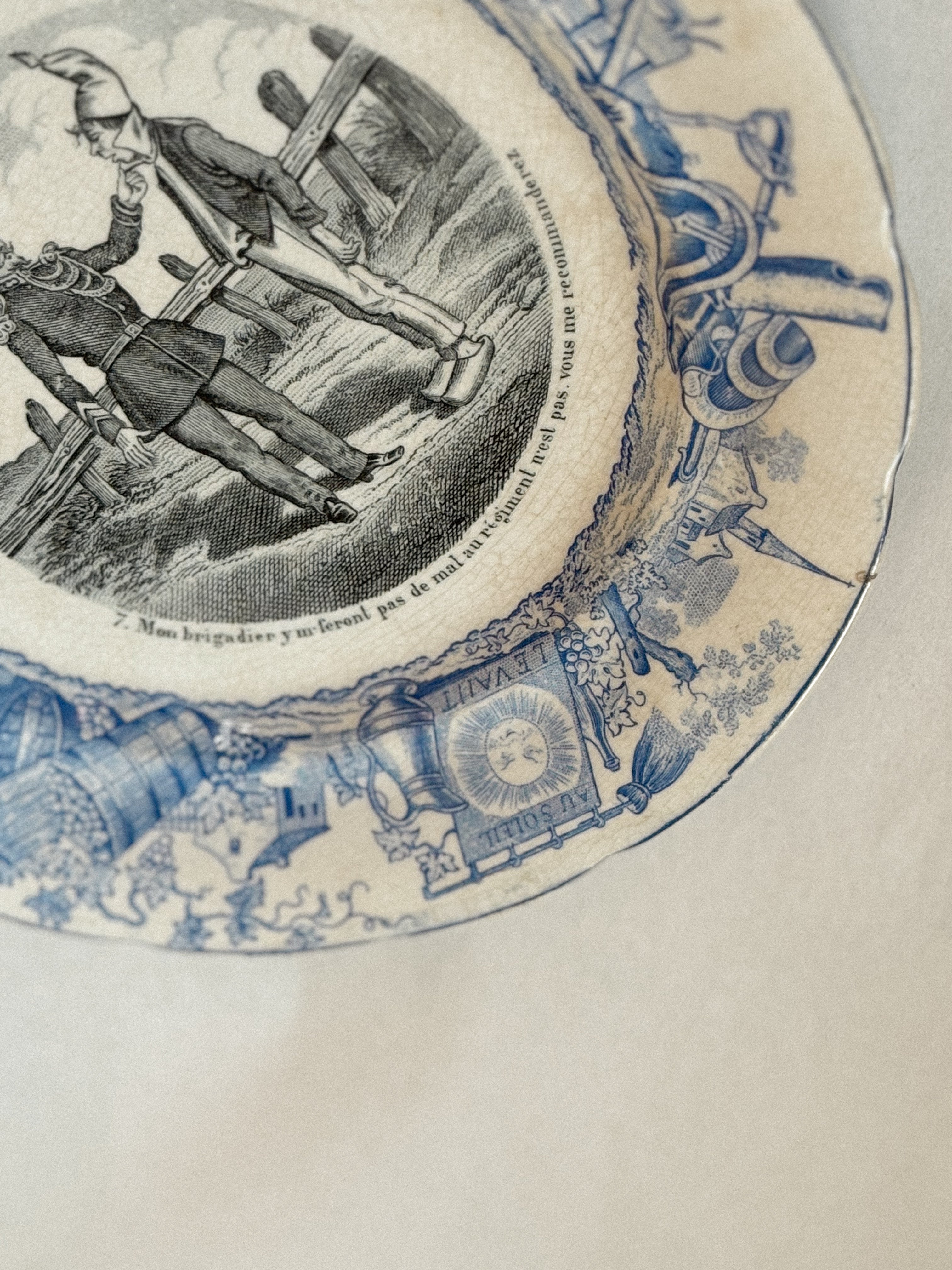 Plates by H. Boulenger & Cie, Choisy-le-Roi — c. 1840–1860