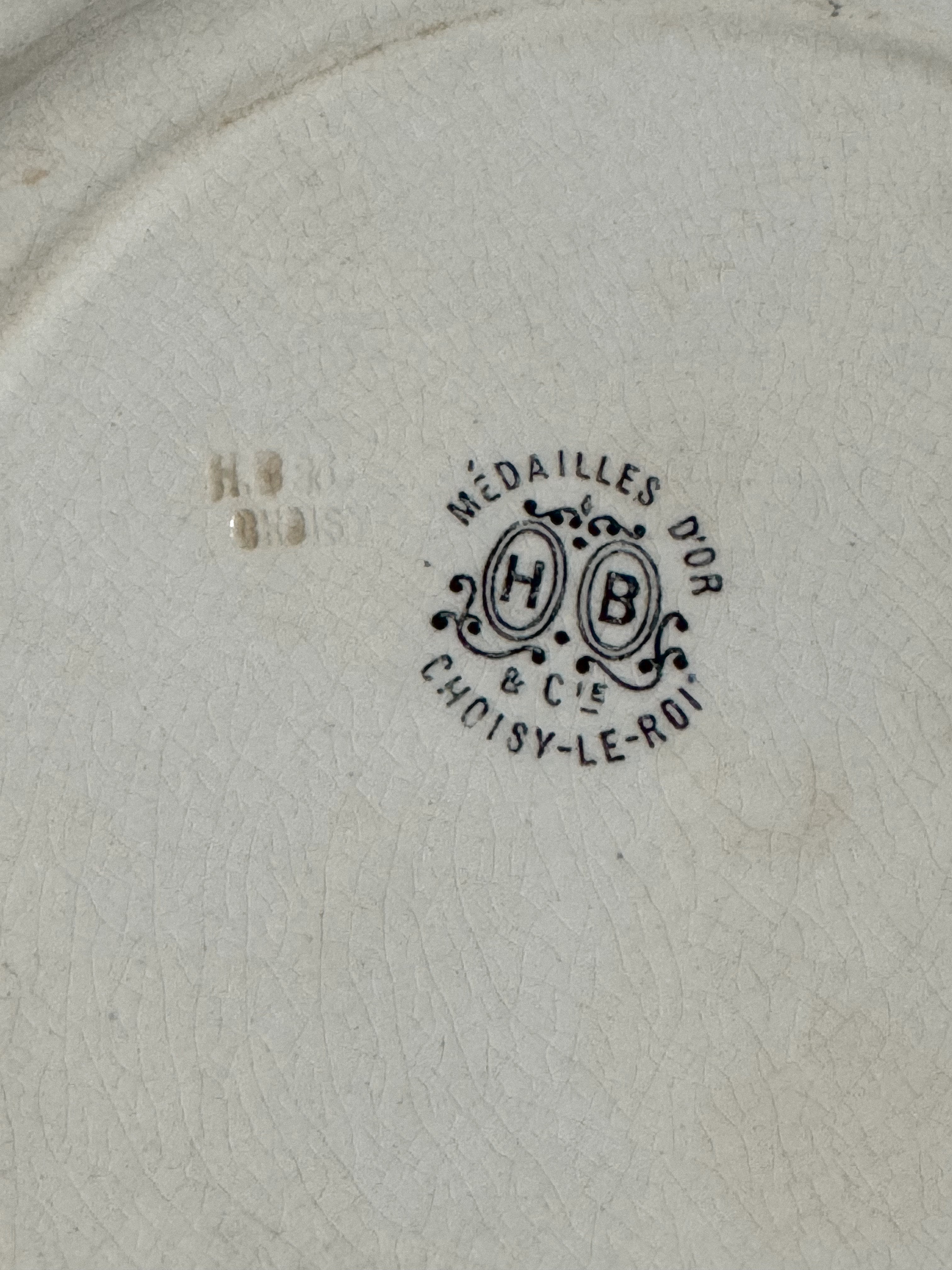 Plates by H. Boulenger & Cie, Choisy-le-Roi — c. 1840–1860