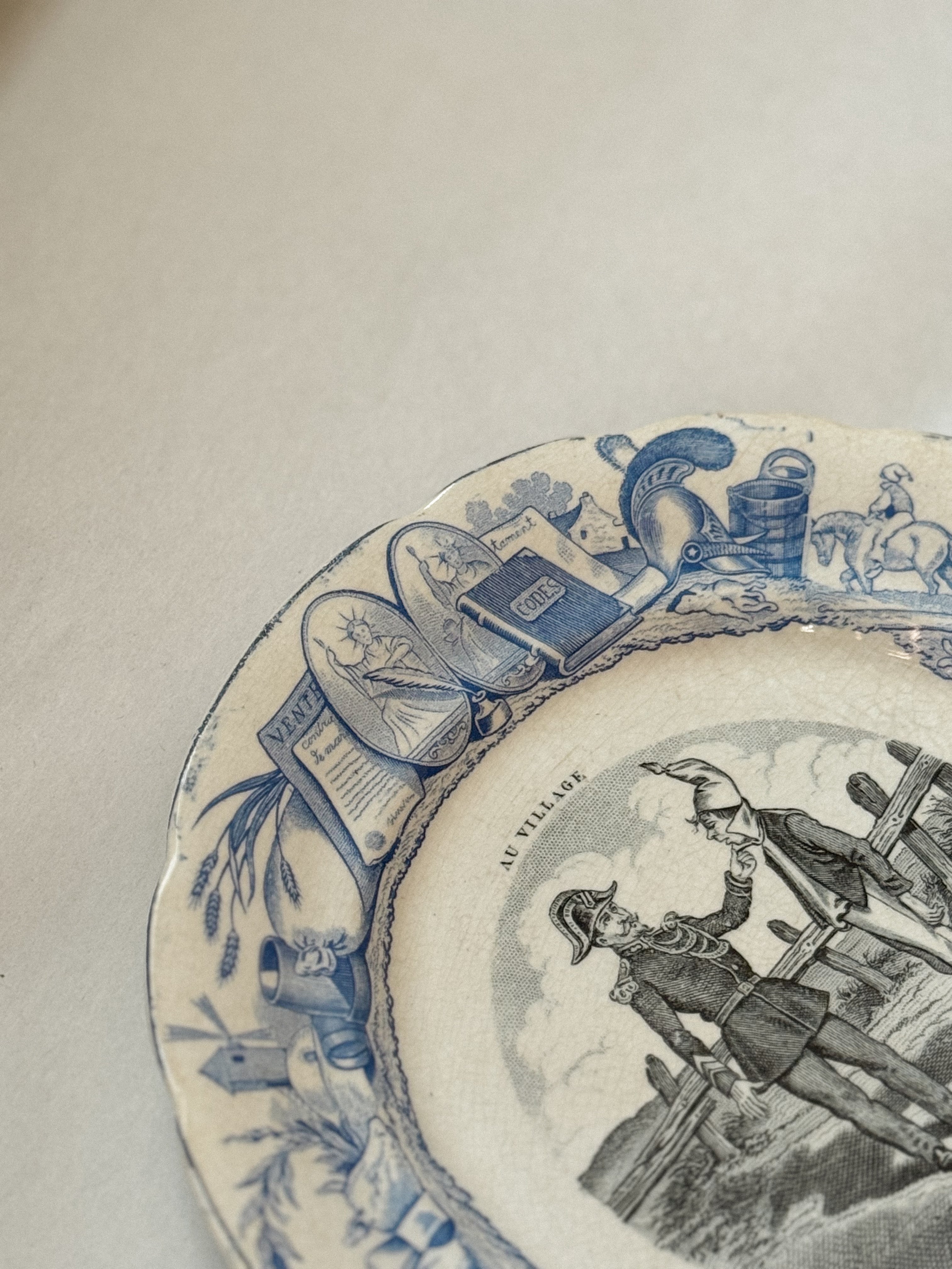 Plates by H. Boulenger & Cie, Choisy-le-Roi — c. 1840–1860