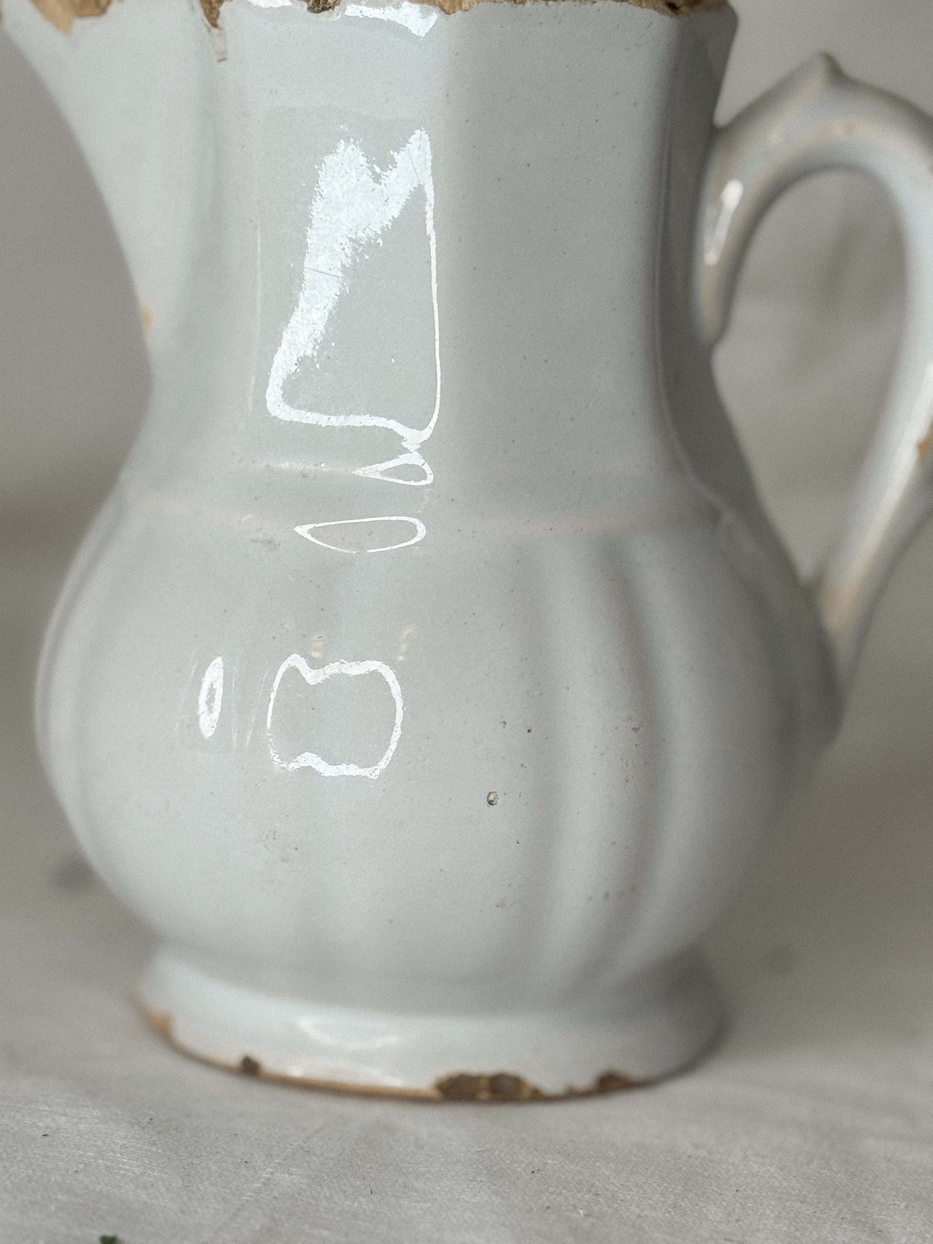 Antique French Terre de Fer Pitcher