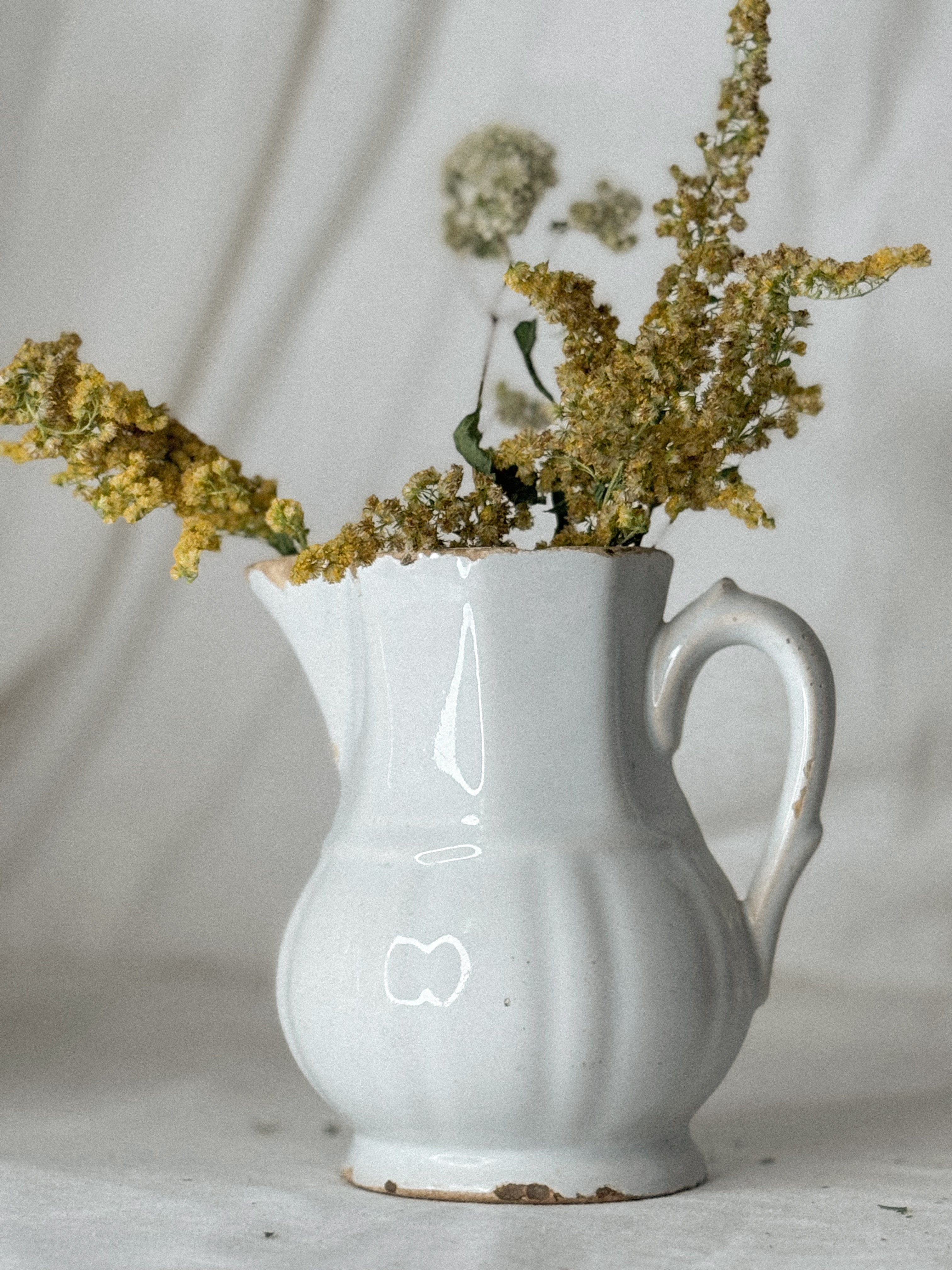 Antique French Terre de Fer Pitcher