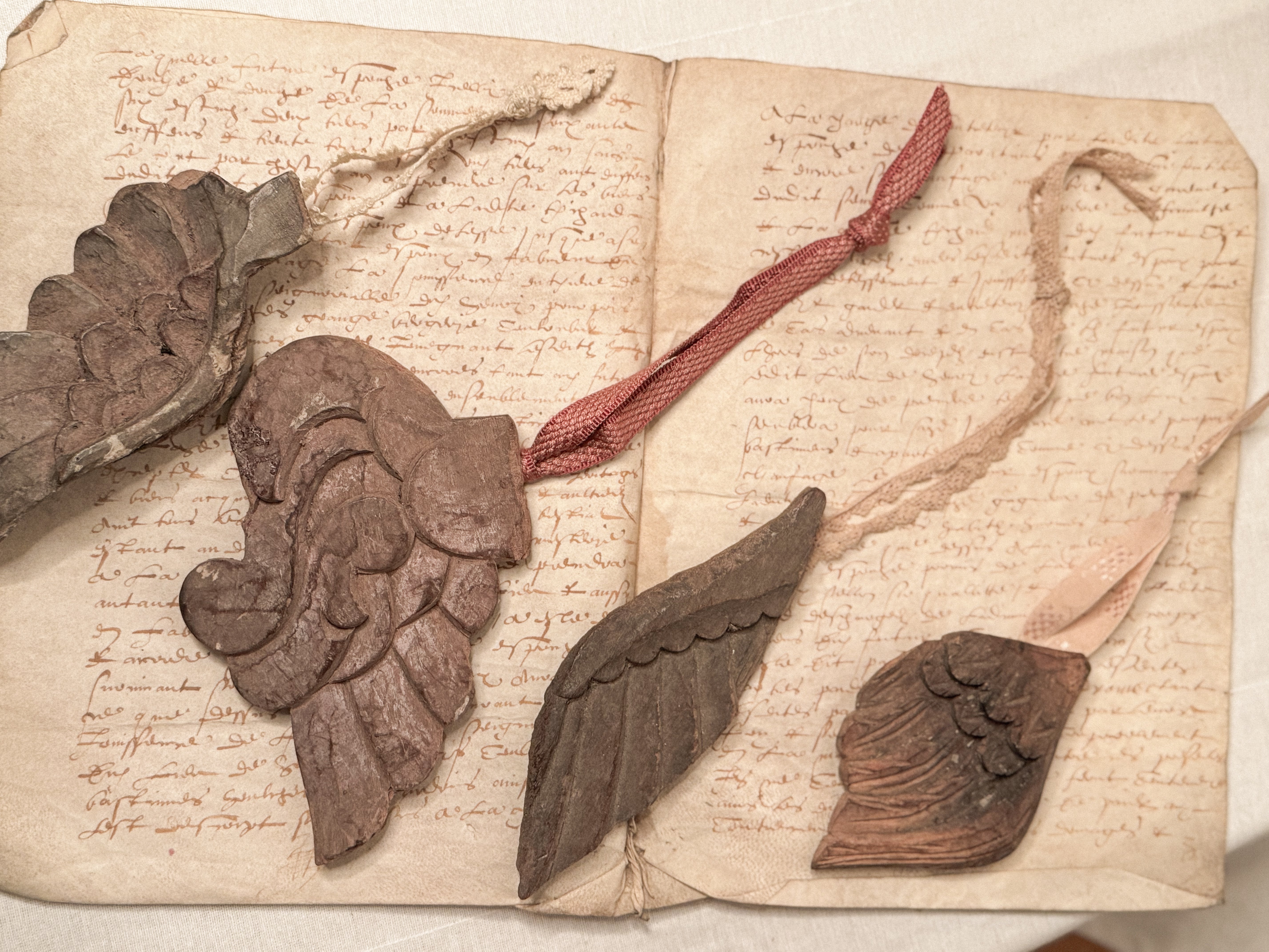 Antique French Wing Fragment Ornament — C