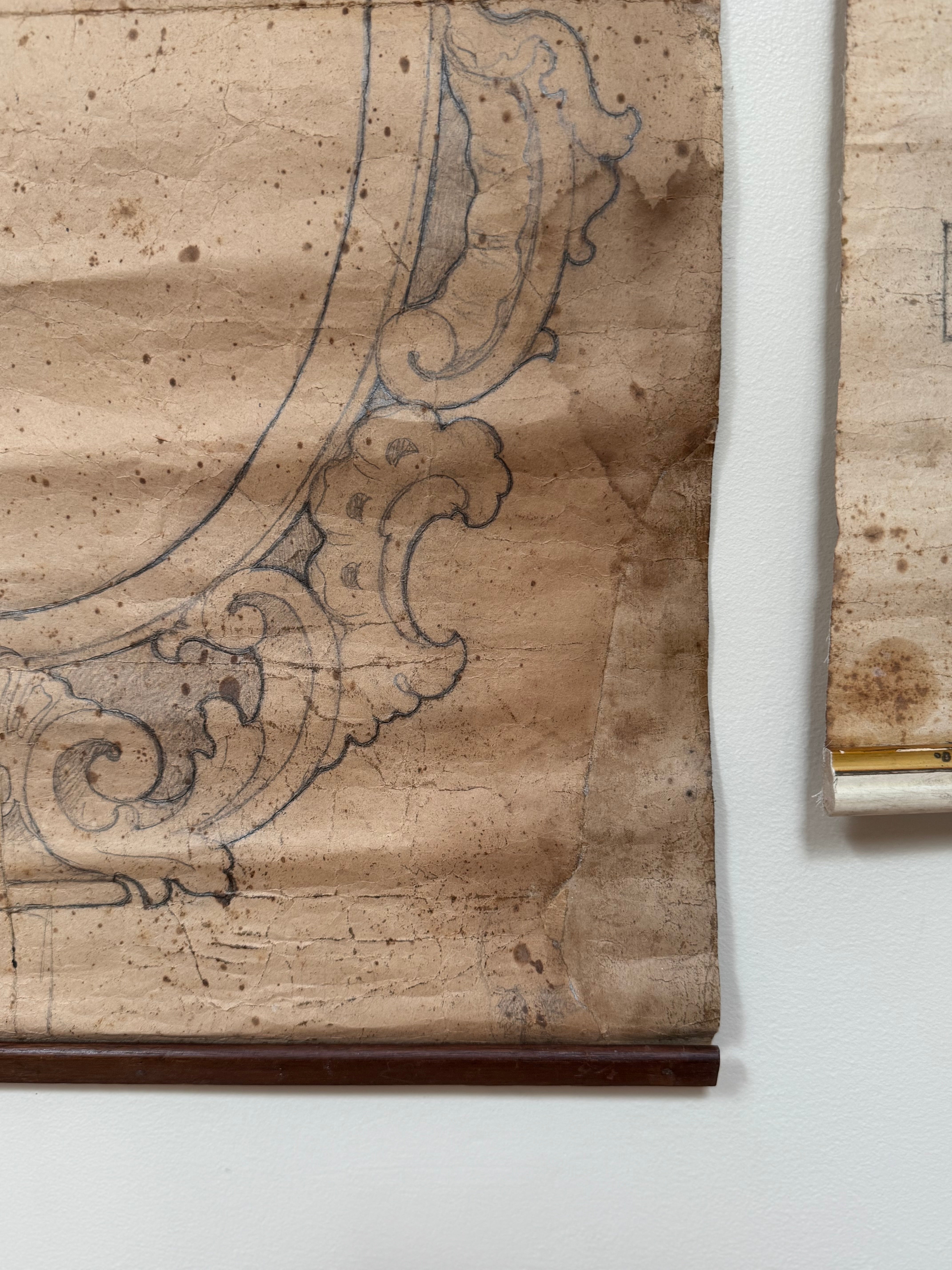19th Century Atelier Scroll Drawing