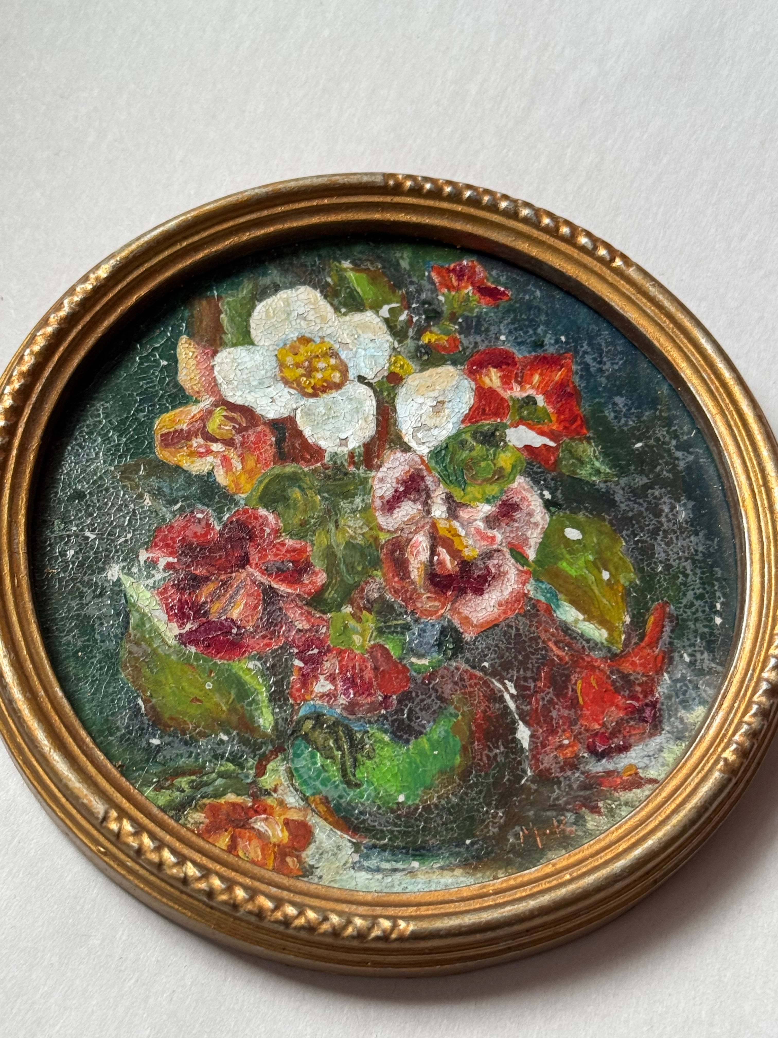 French Still Life mini framed painting