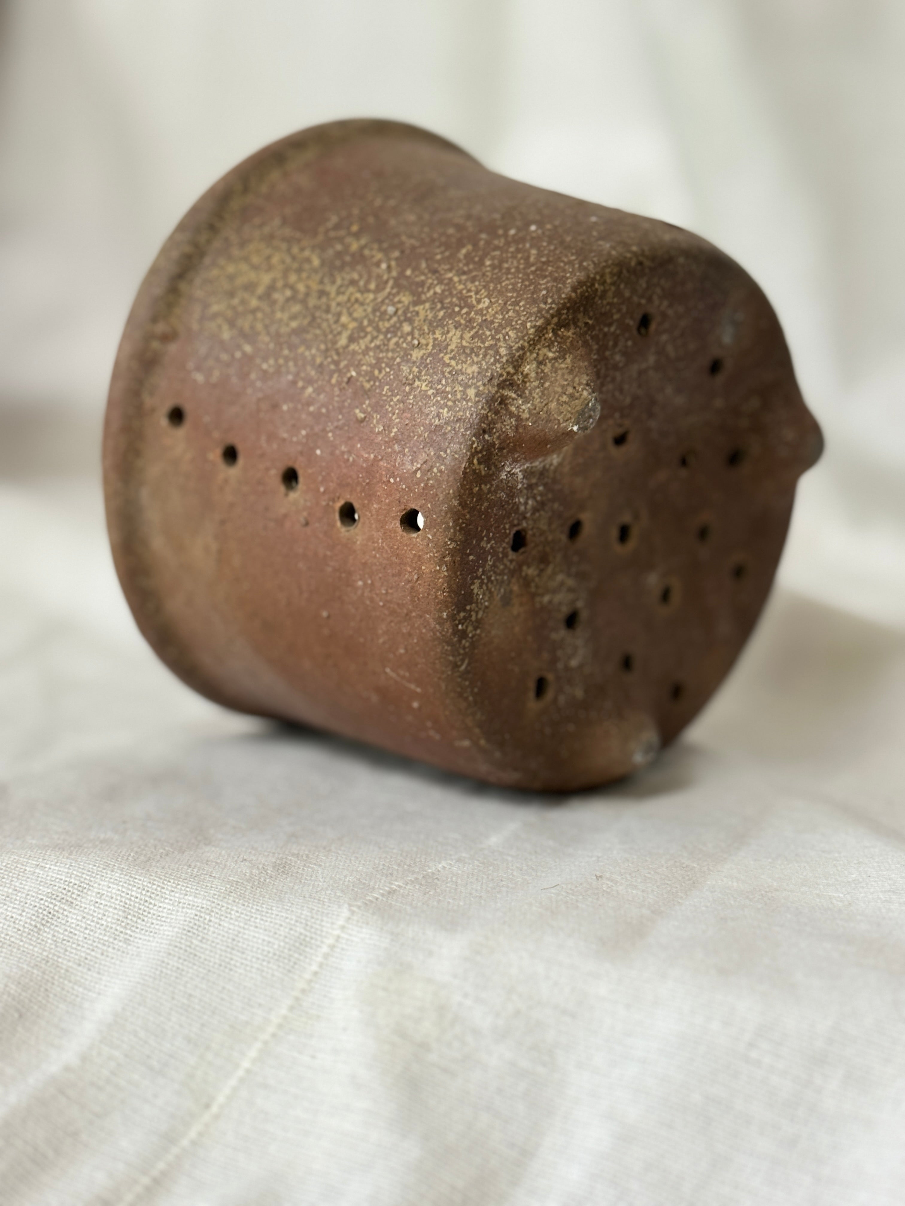 Antique French Faisselle, Cheese Strainer
