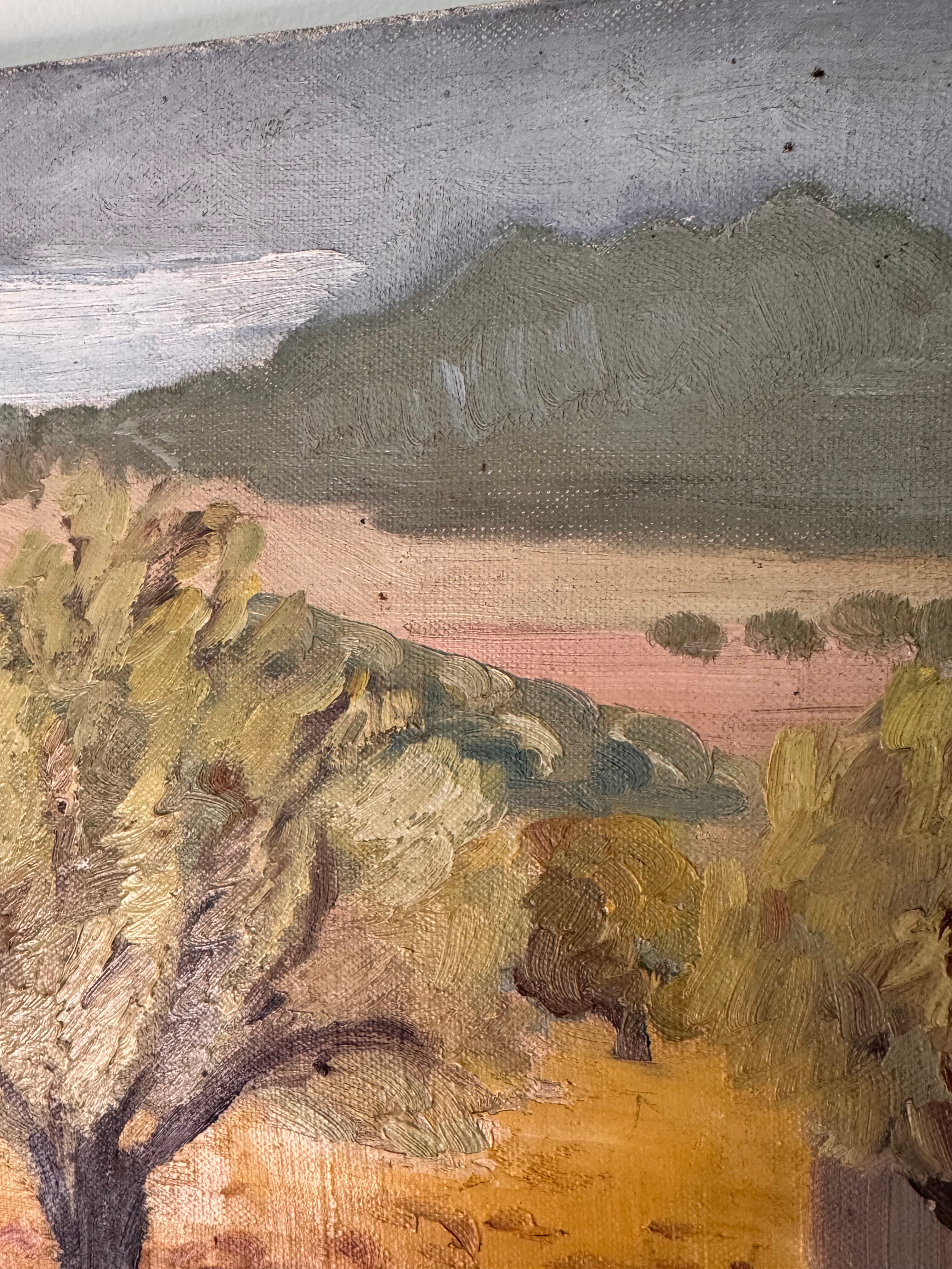 Signed French Oil on Canvas | Provençal Landscape