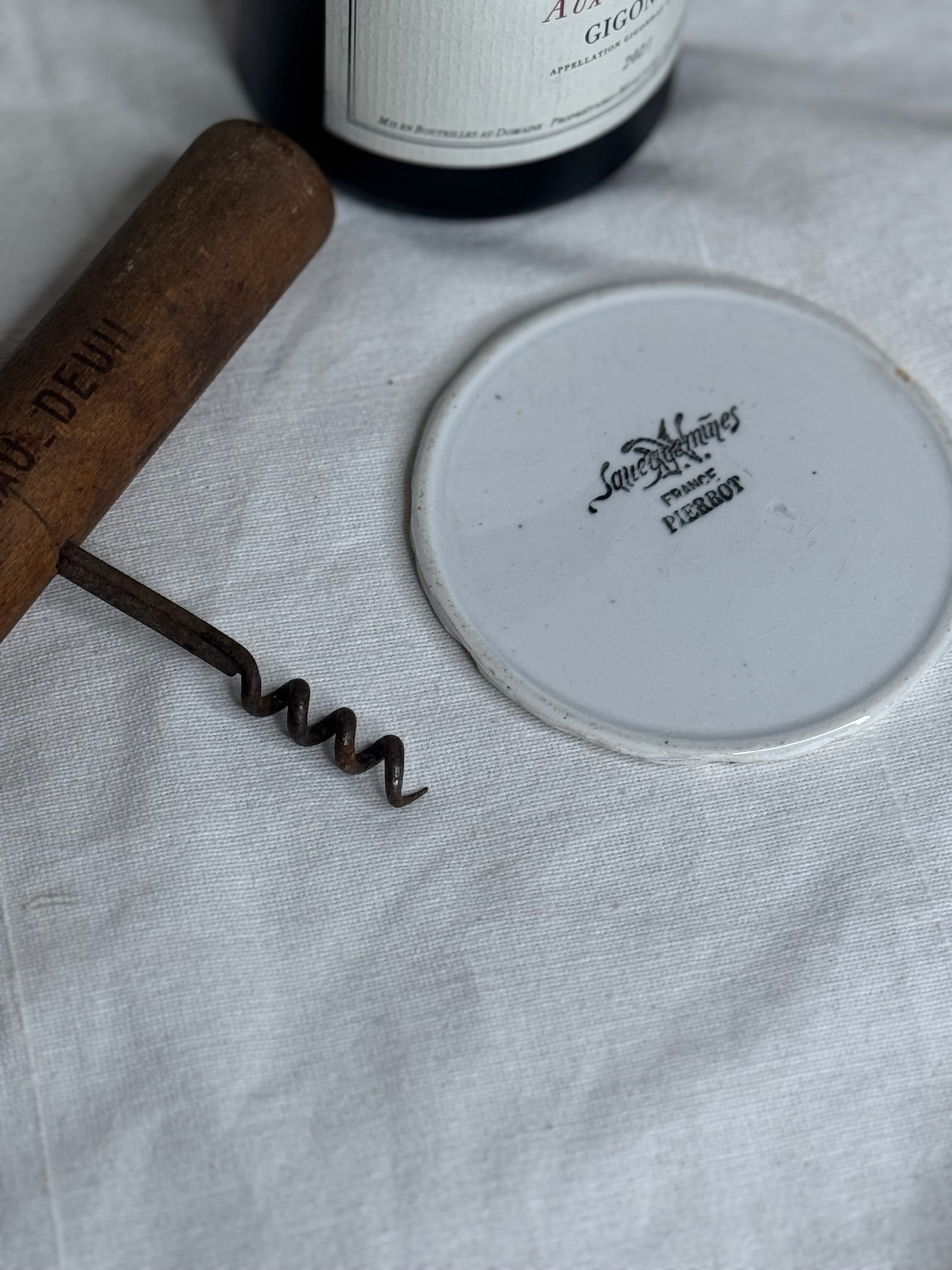 Sarreguemines “coaster” broken plate piece