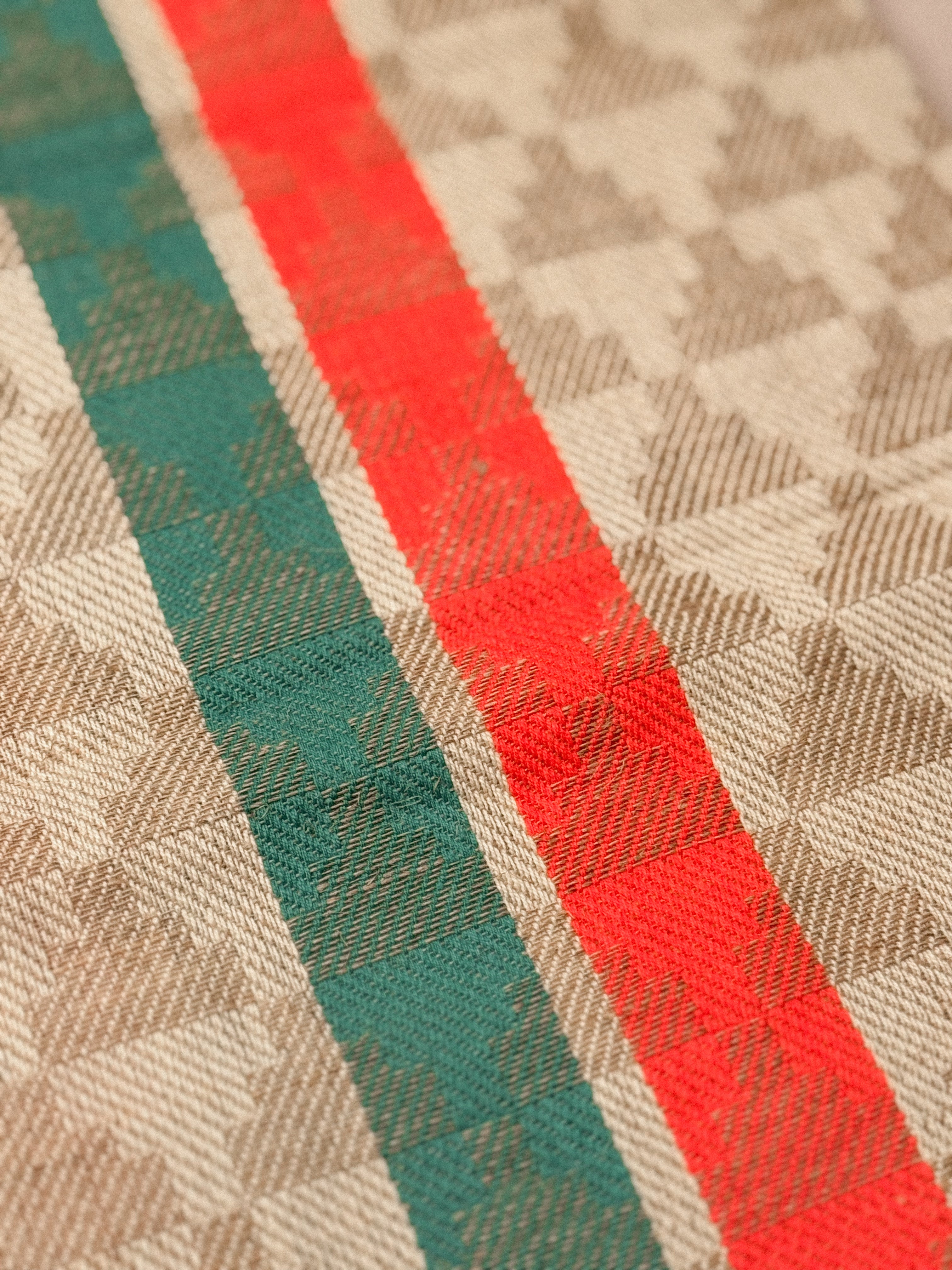 Vintage  French Jacquard Torchon