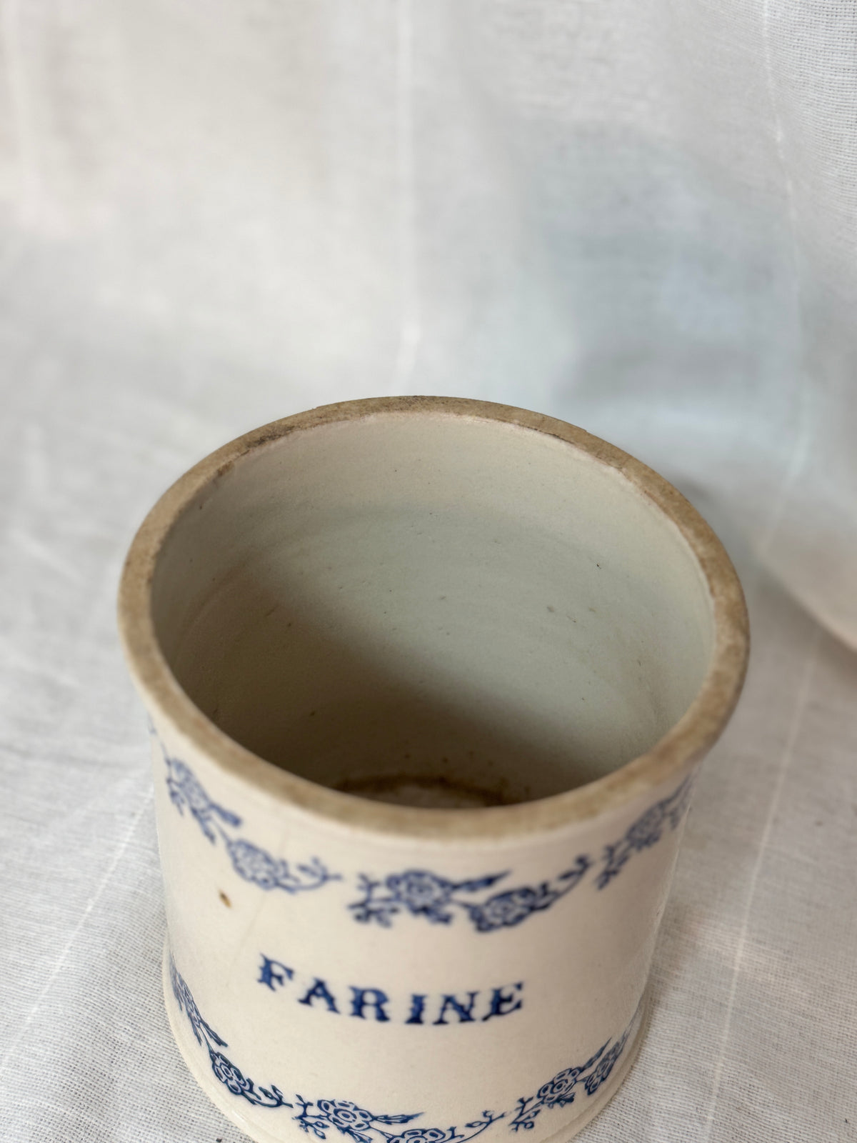 Antique French Saint-Uze Farine Canister