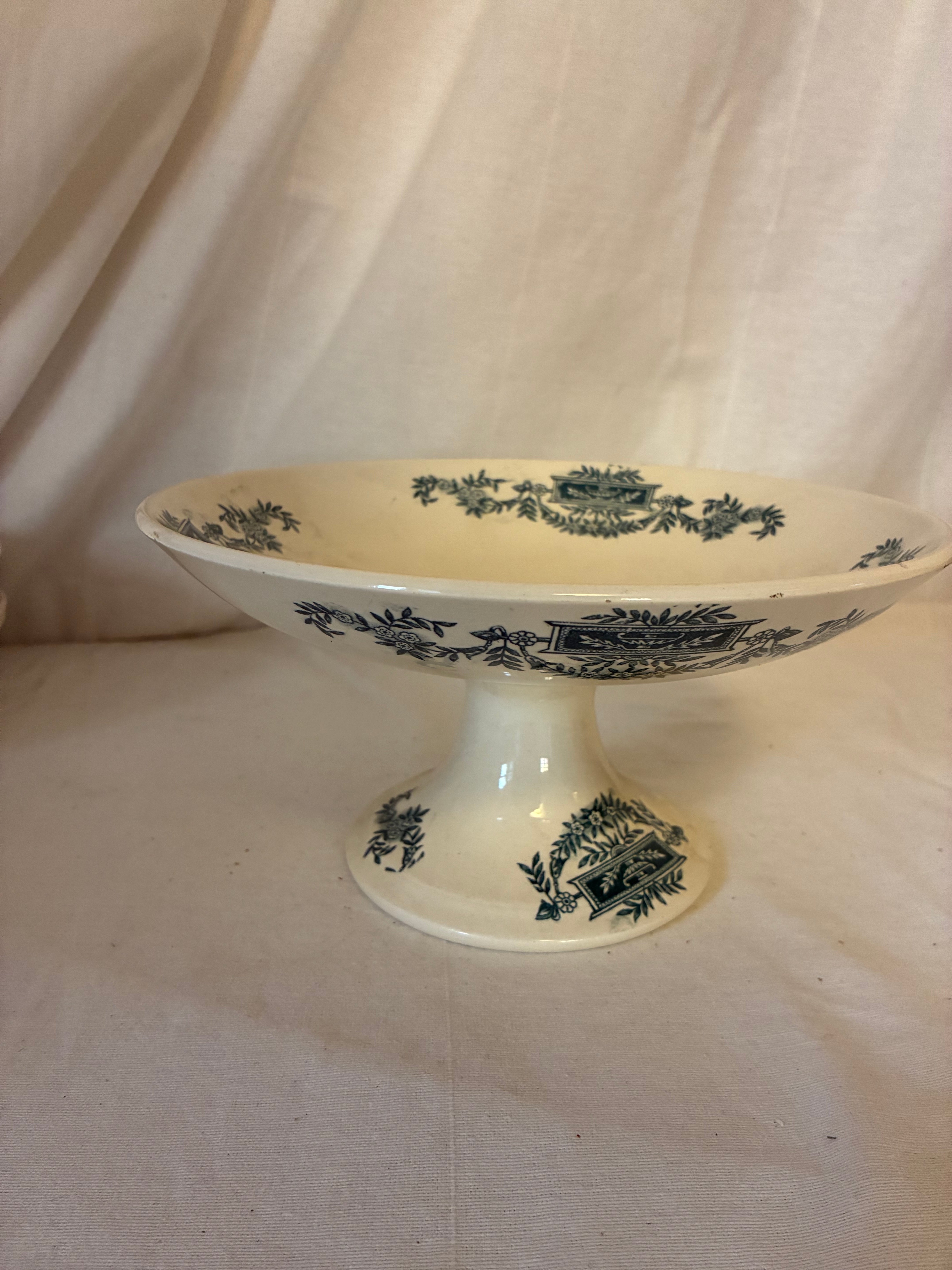 Antique French Compote — “Lutèce” by Longchamp