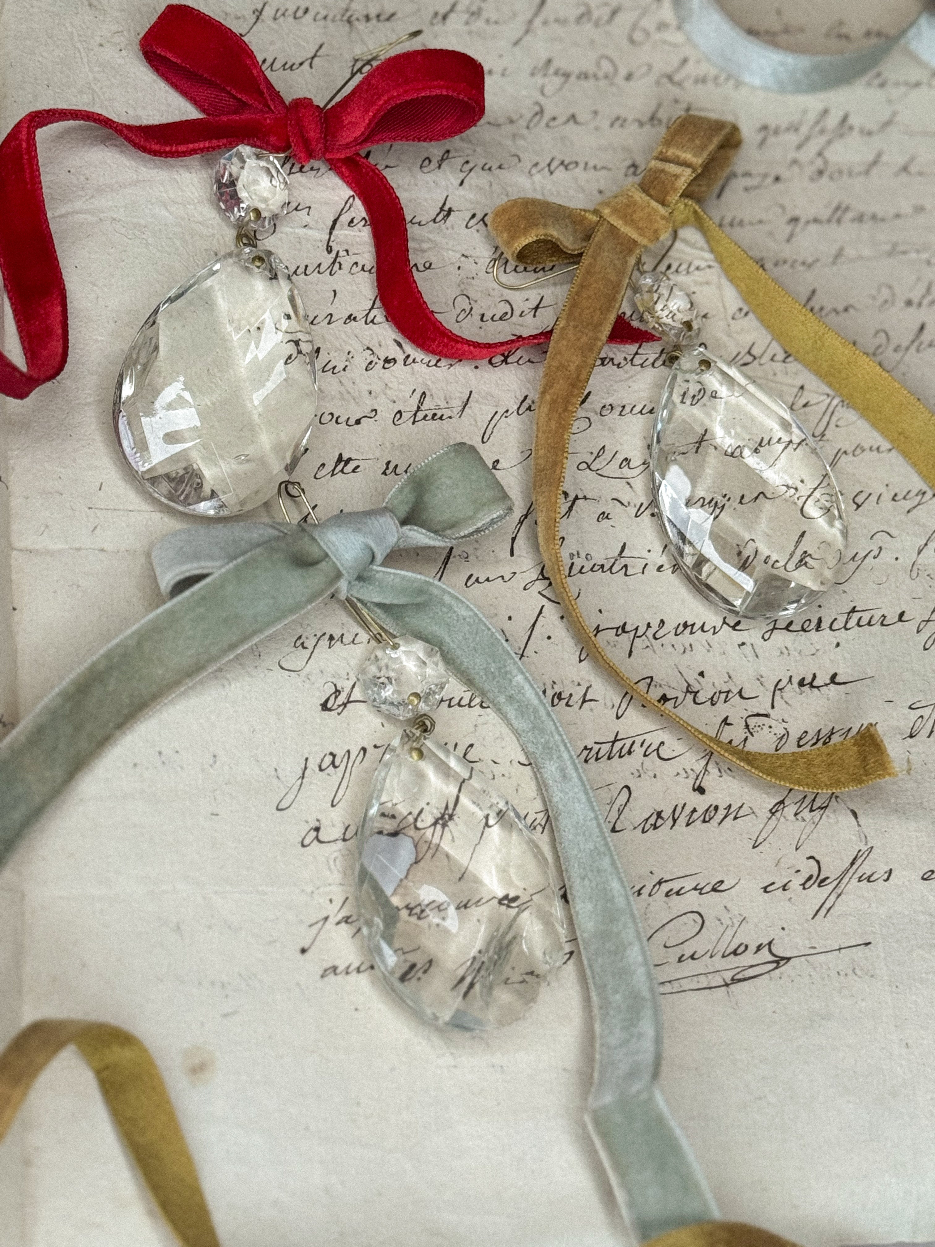 Antique French Crystal Chandelier Pendant – Large