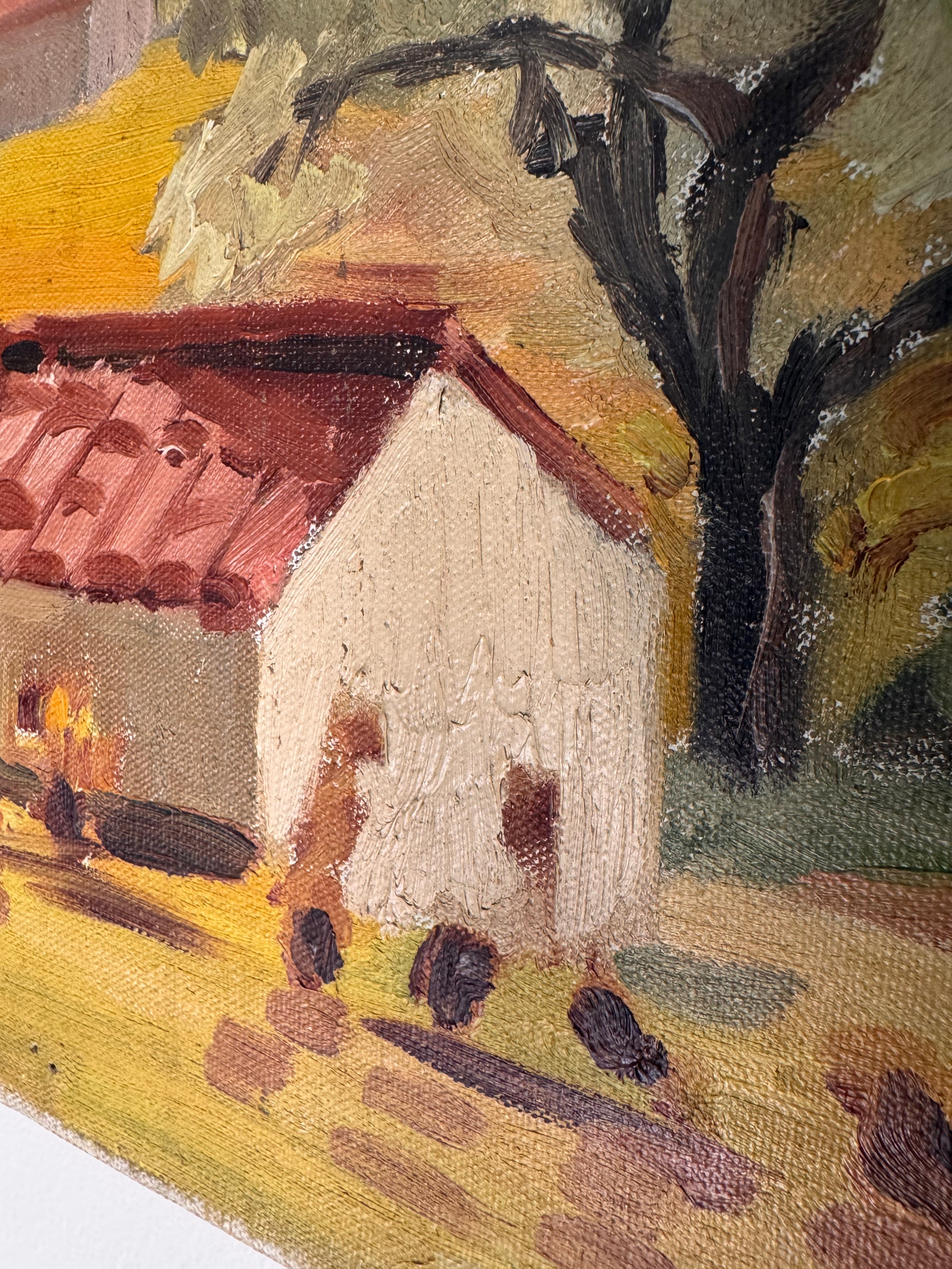 Signed French Oil on Canvas | Provençal Landscape