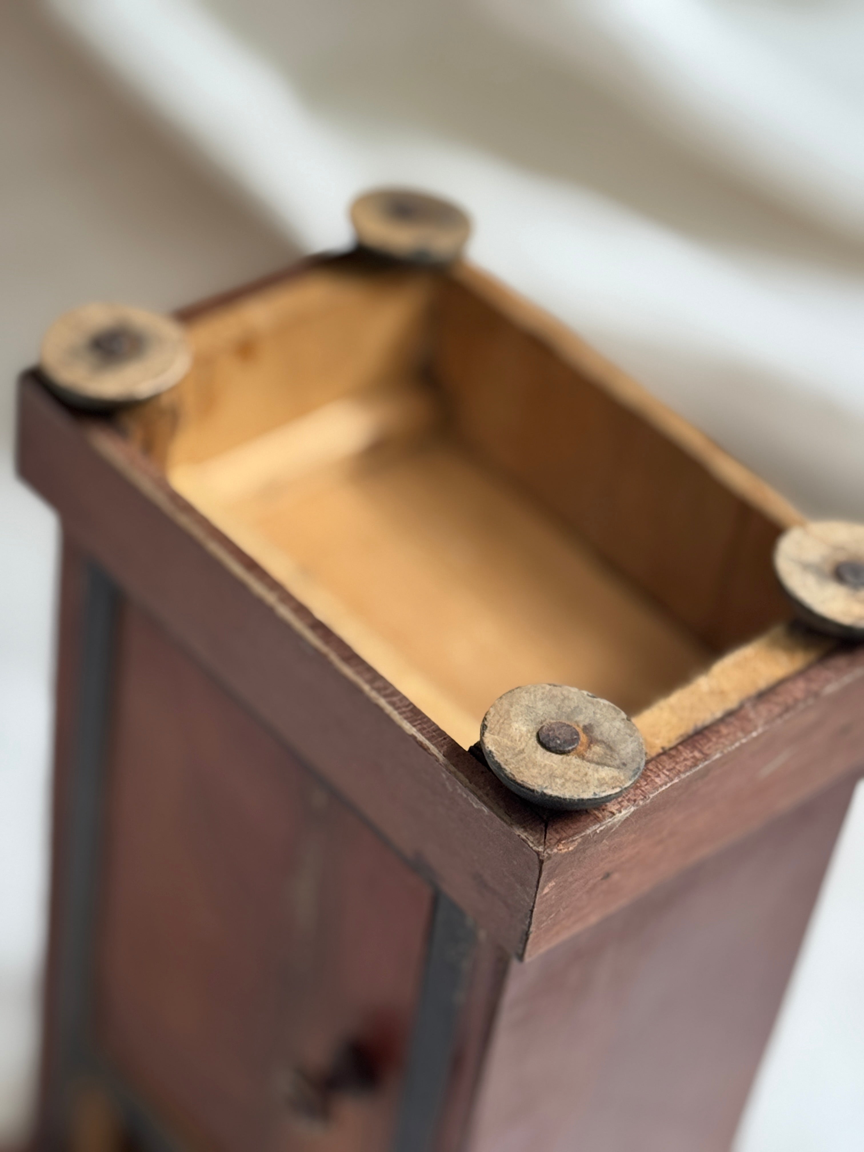 Antique French Miniature Ebonized Cabinet (Chevet), Napoléon III