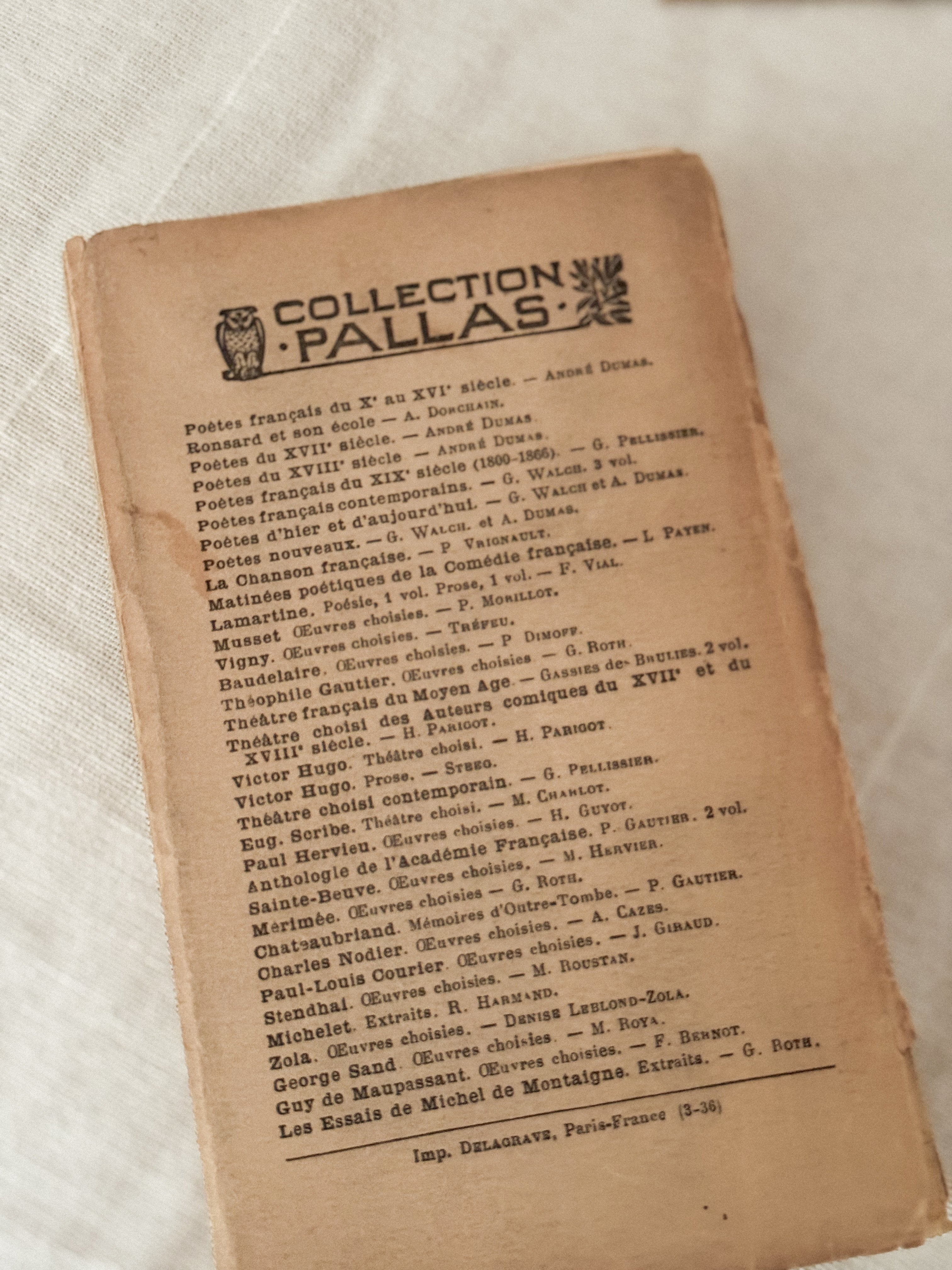 Anthologie de la Gastronomie Française, 1936