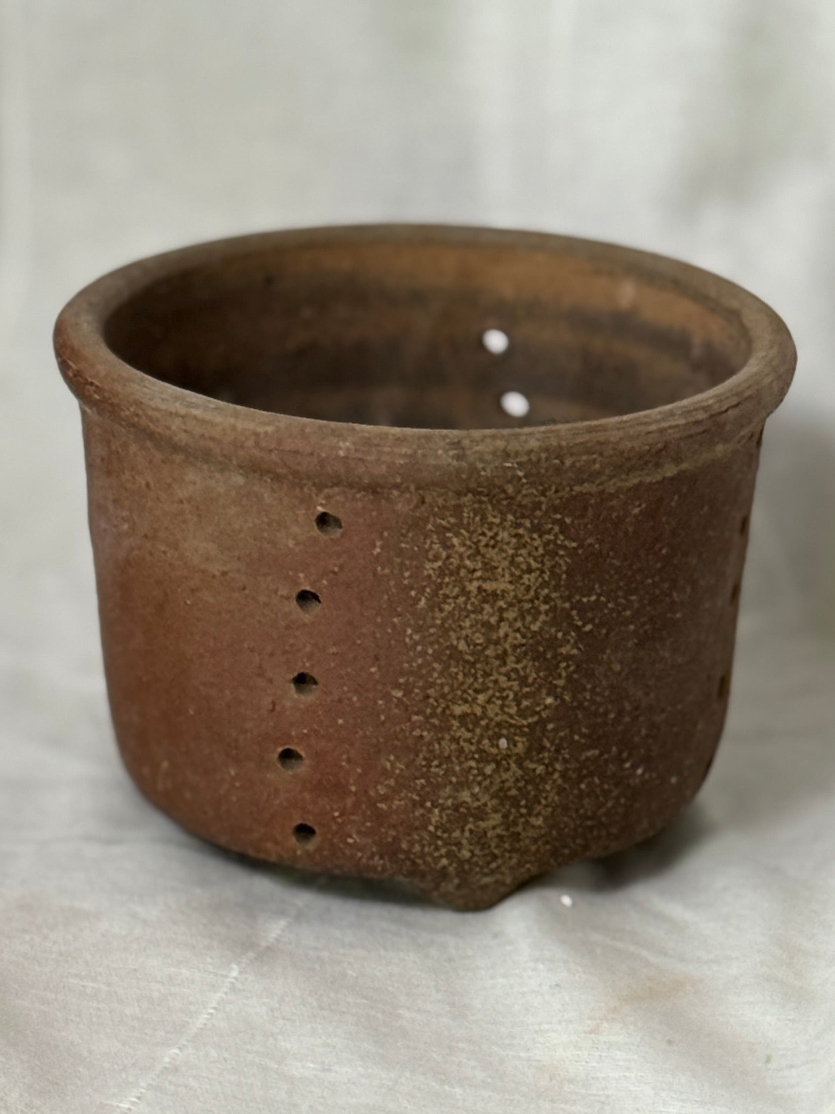 Antique French Faisselle, Cheese Strainer