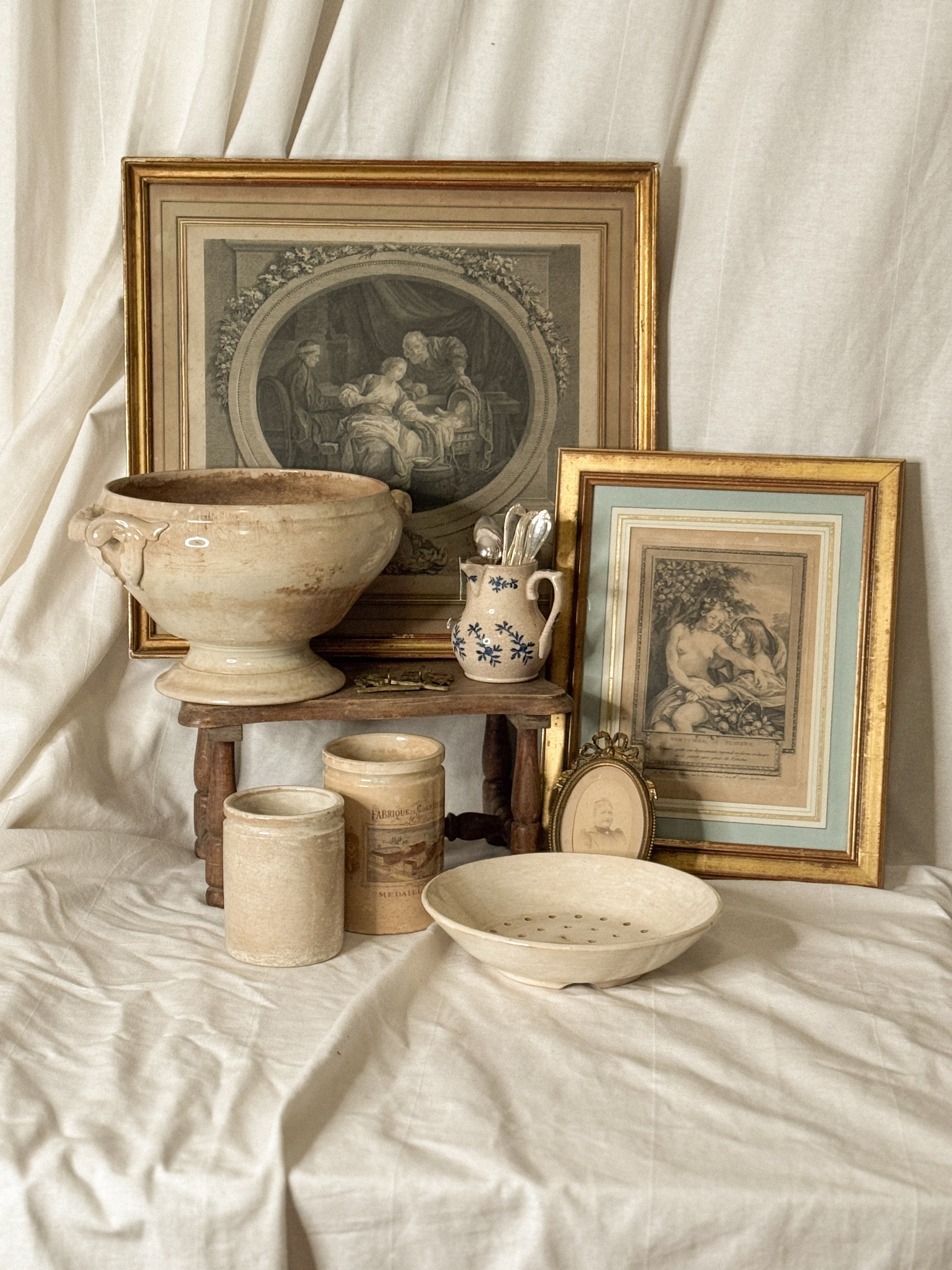 18th-Century French Engraving — Vertumne et Pomone