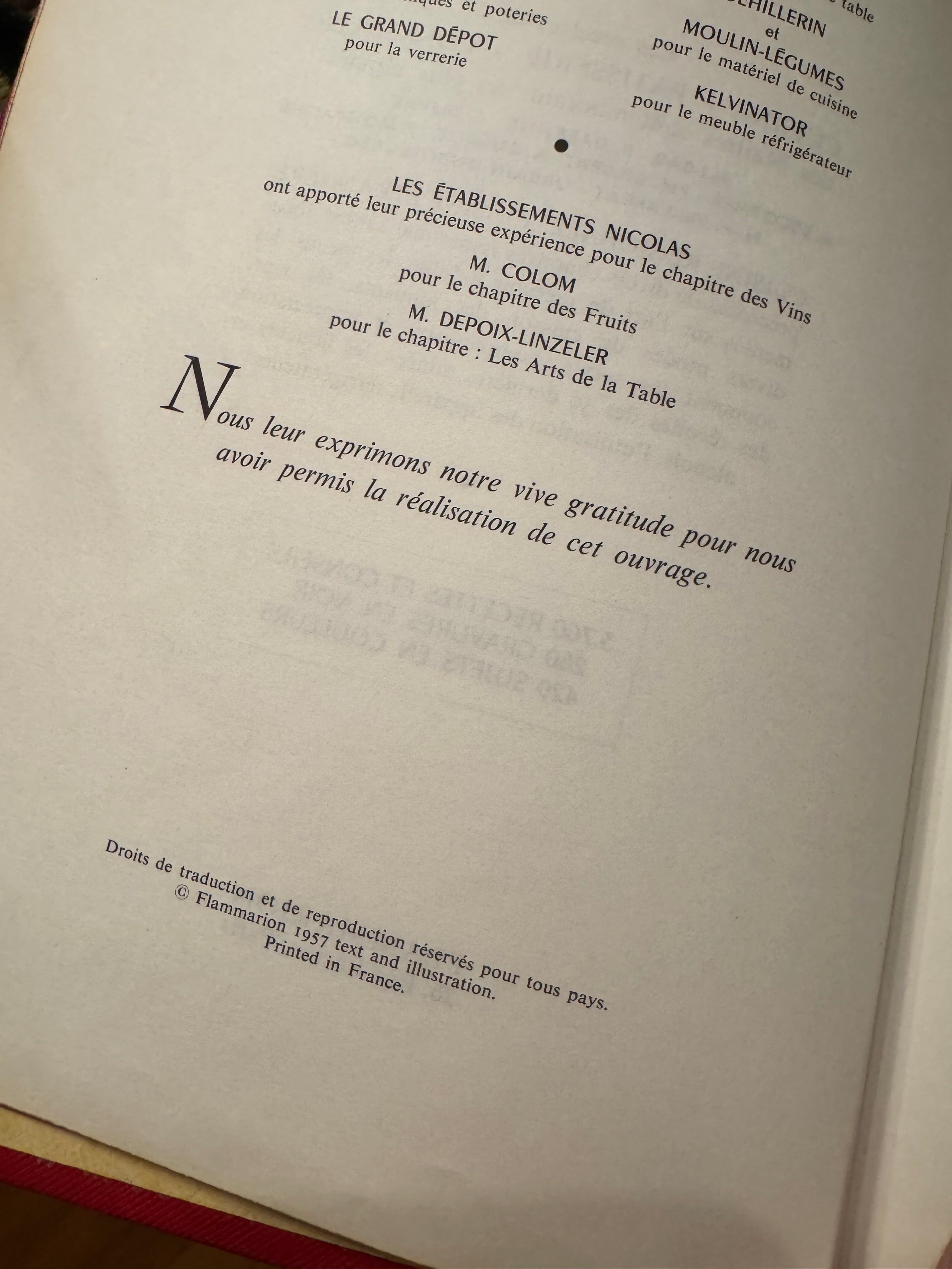 L’Art Culinaire Français — Vintage Cookbook (Flammarion)