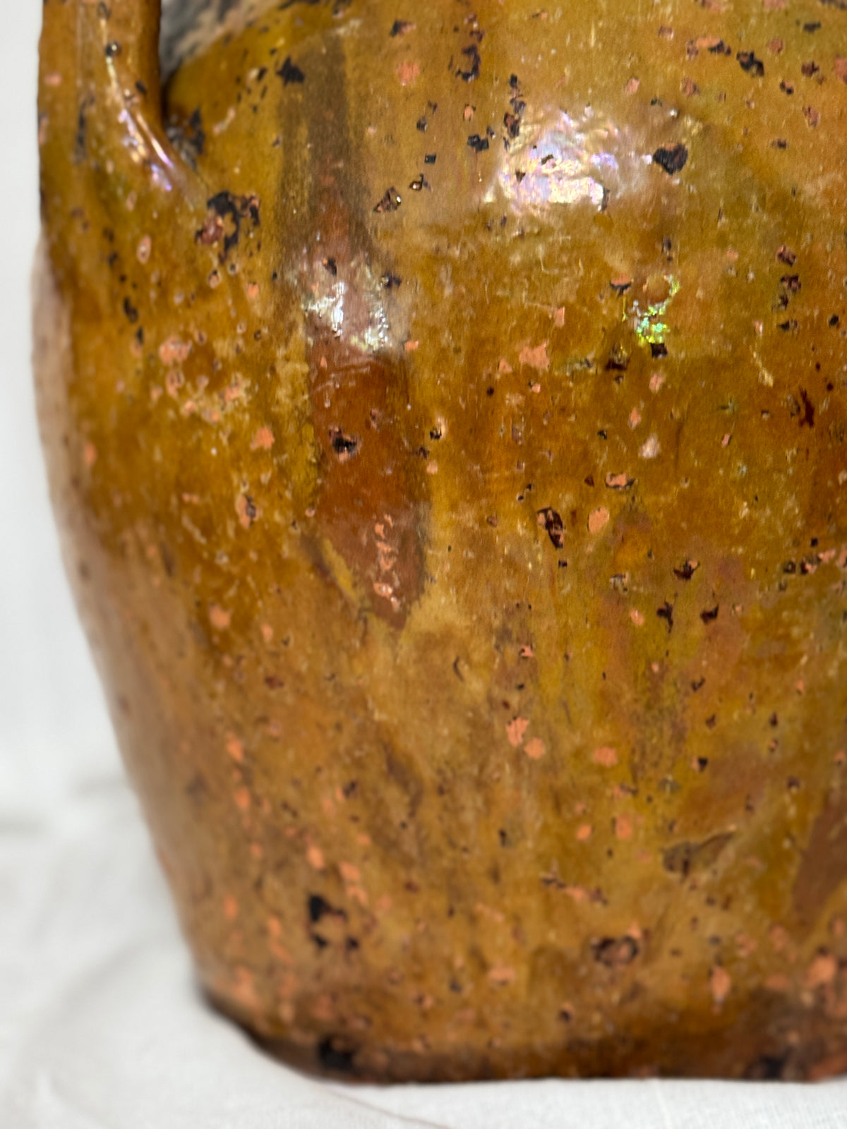 Antique French Walnut Oil Jug, Mélard à Bec, Original Stopper