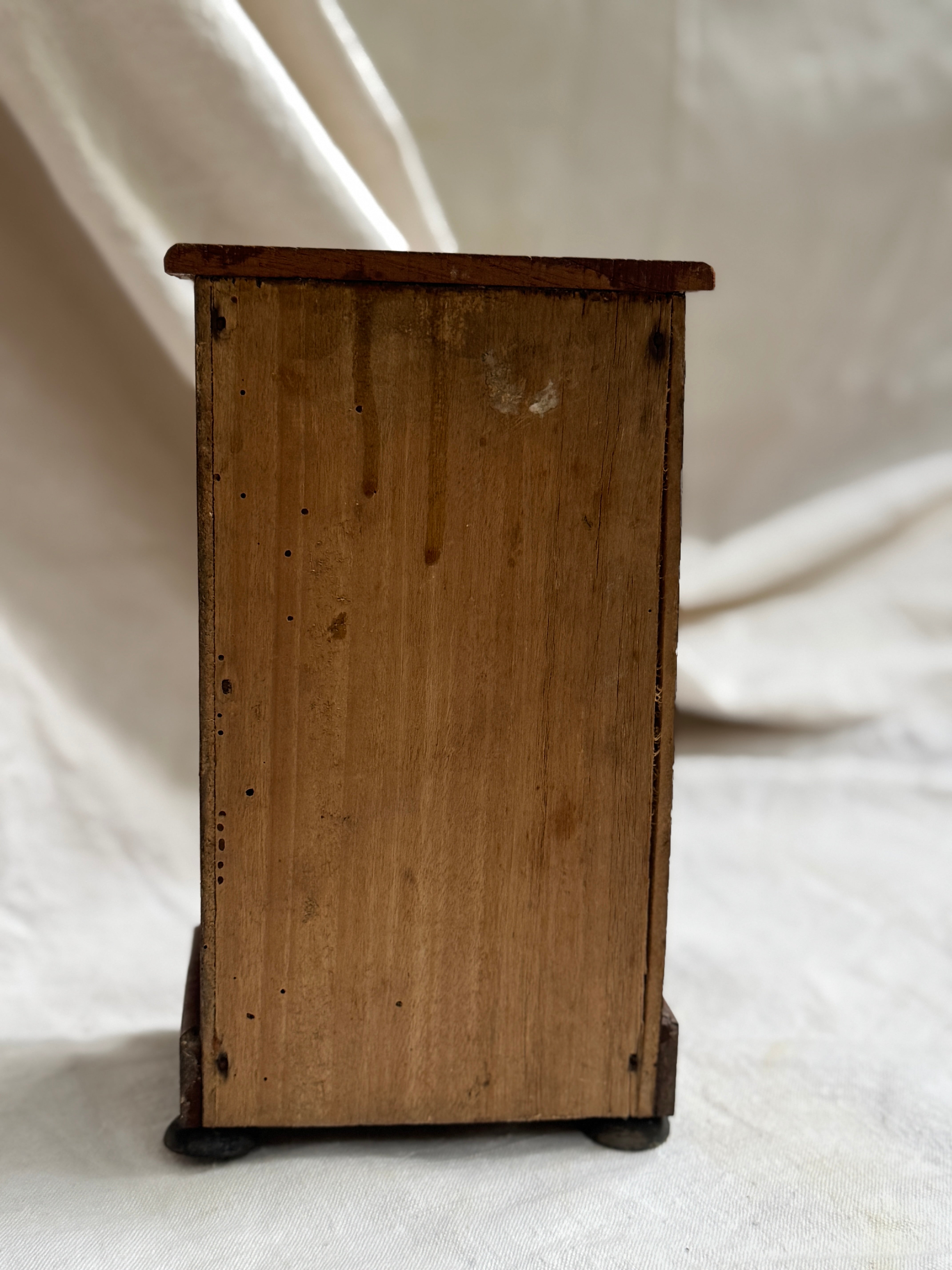 Antique French Miniature Ebonized Cabinet (Chevet), Napoléon III