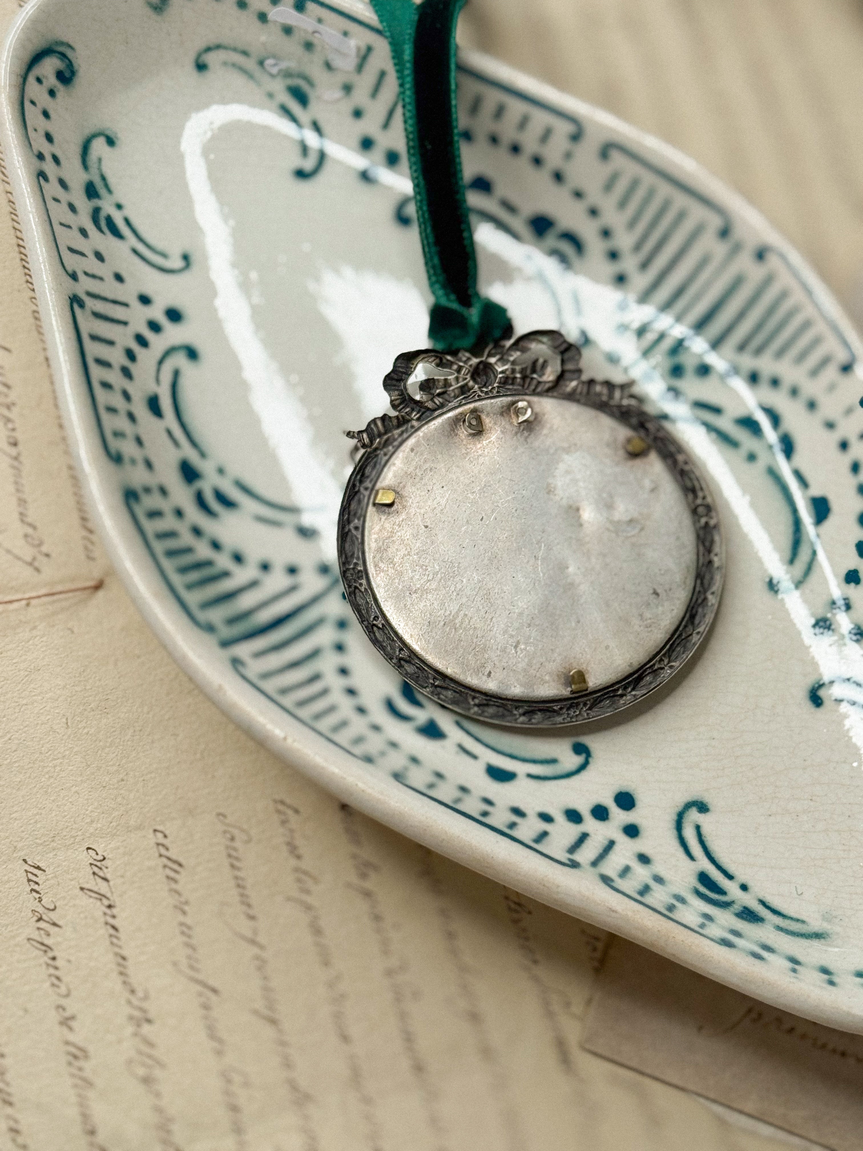 Antique French Miniature Frame Ornament