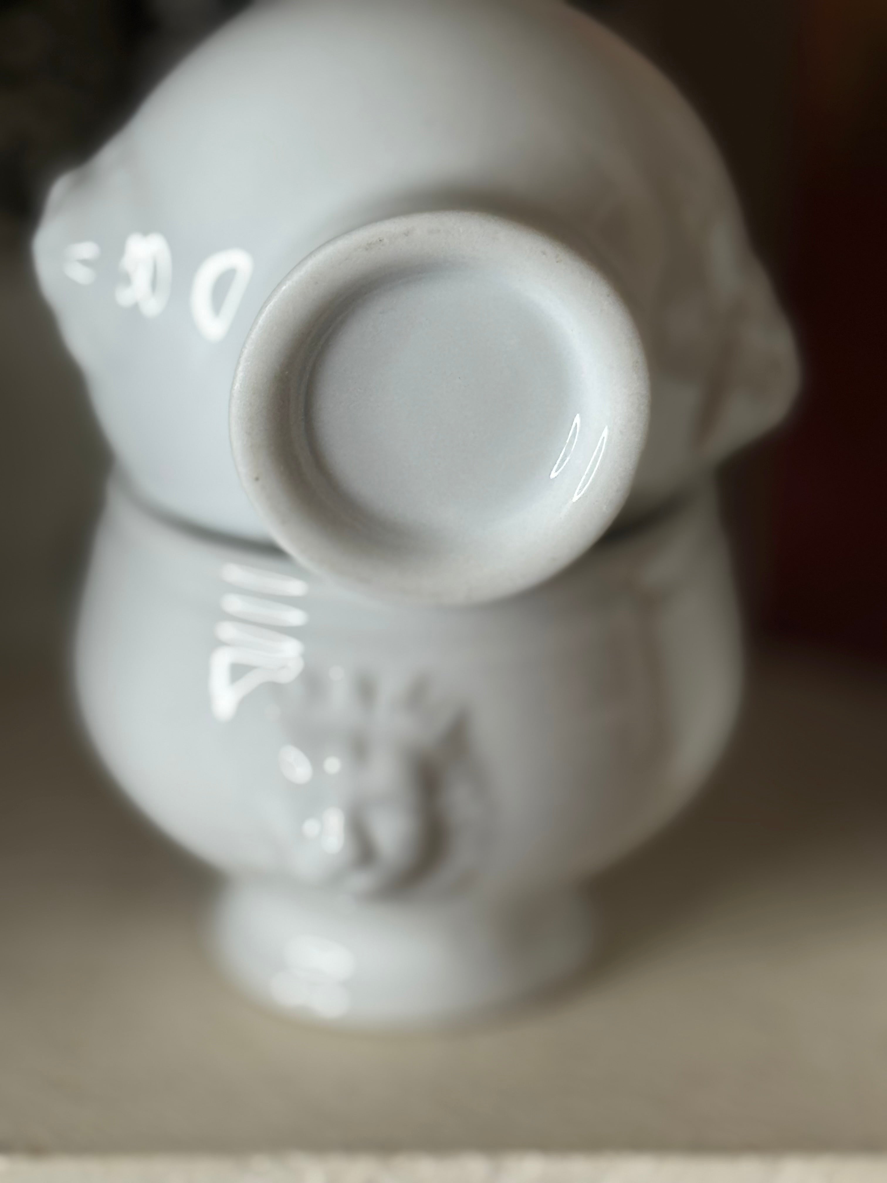 Vintage Set of French Ironstone Moutardier