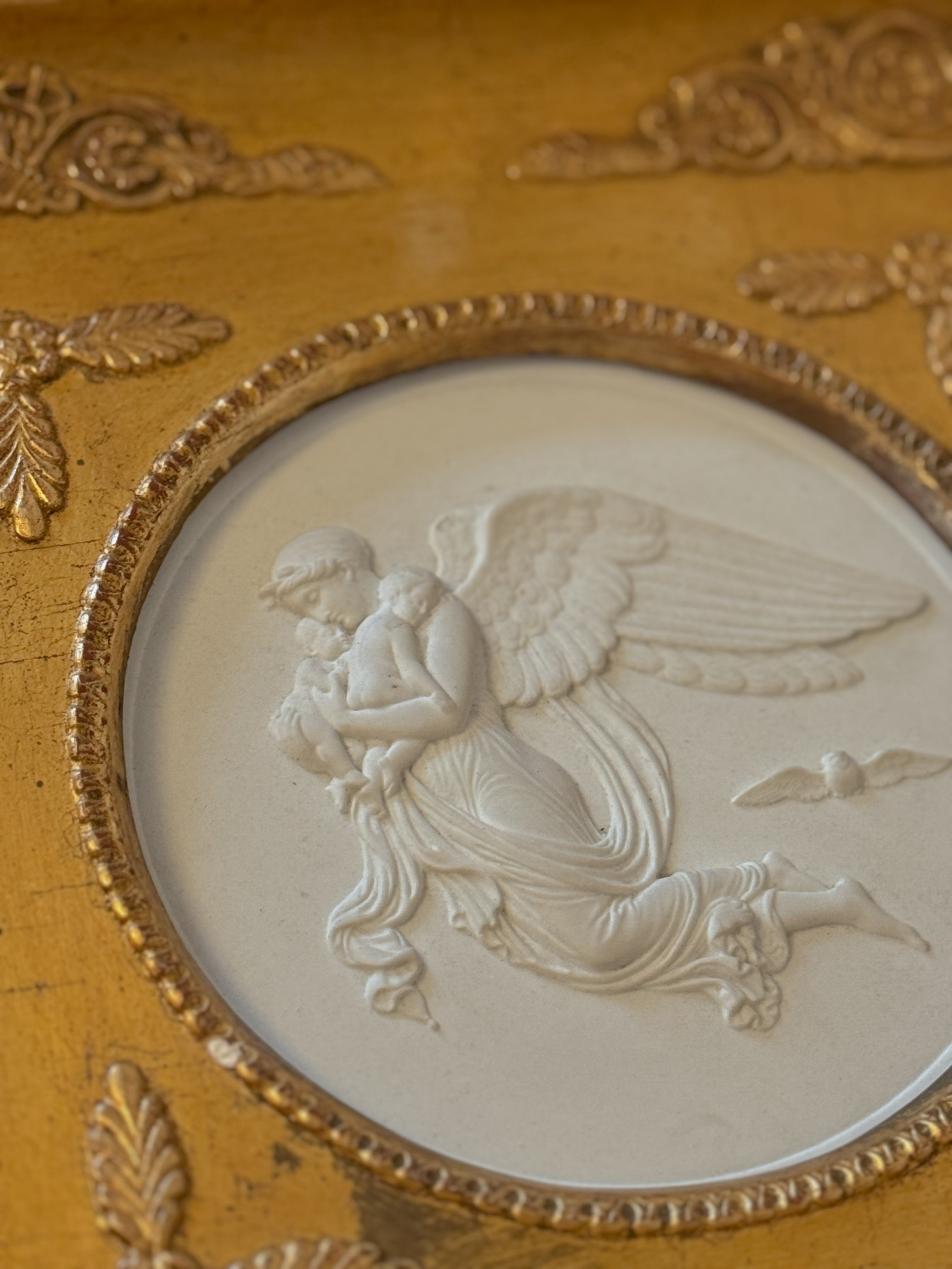 Bas Relief in Antique Gilt Frame