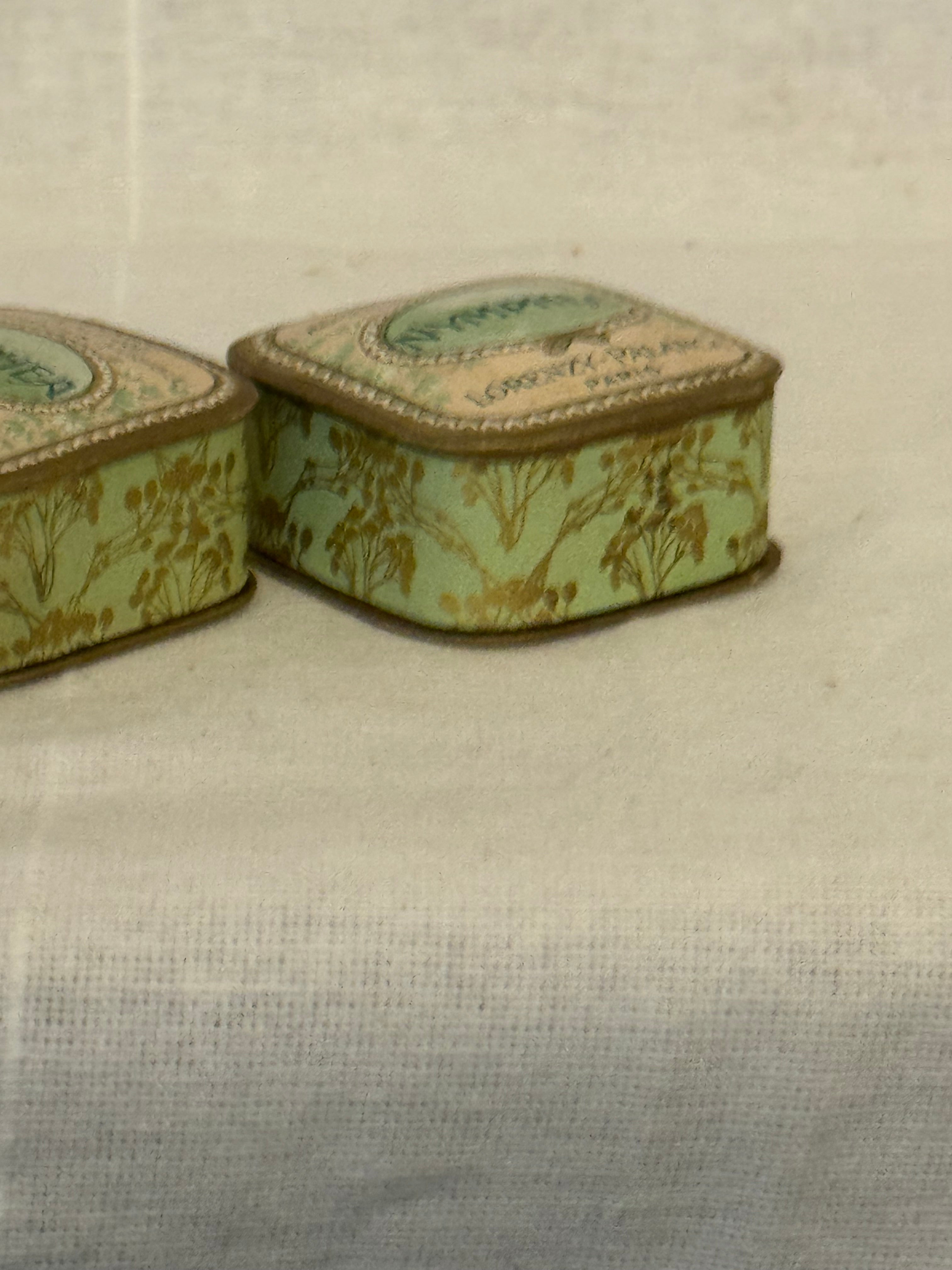 Vintage French Face Powder Box