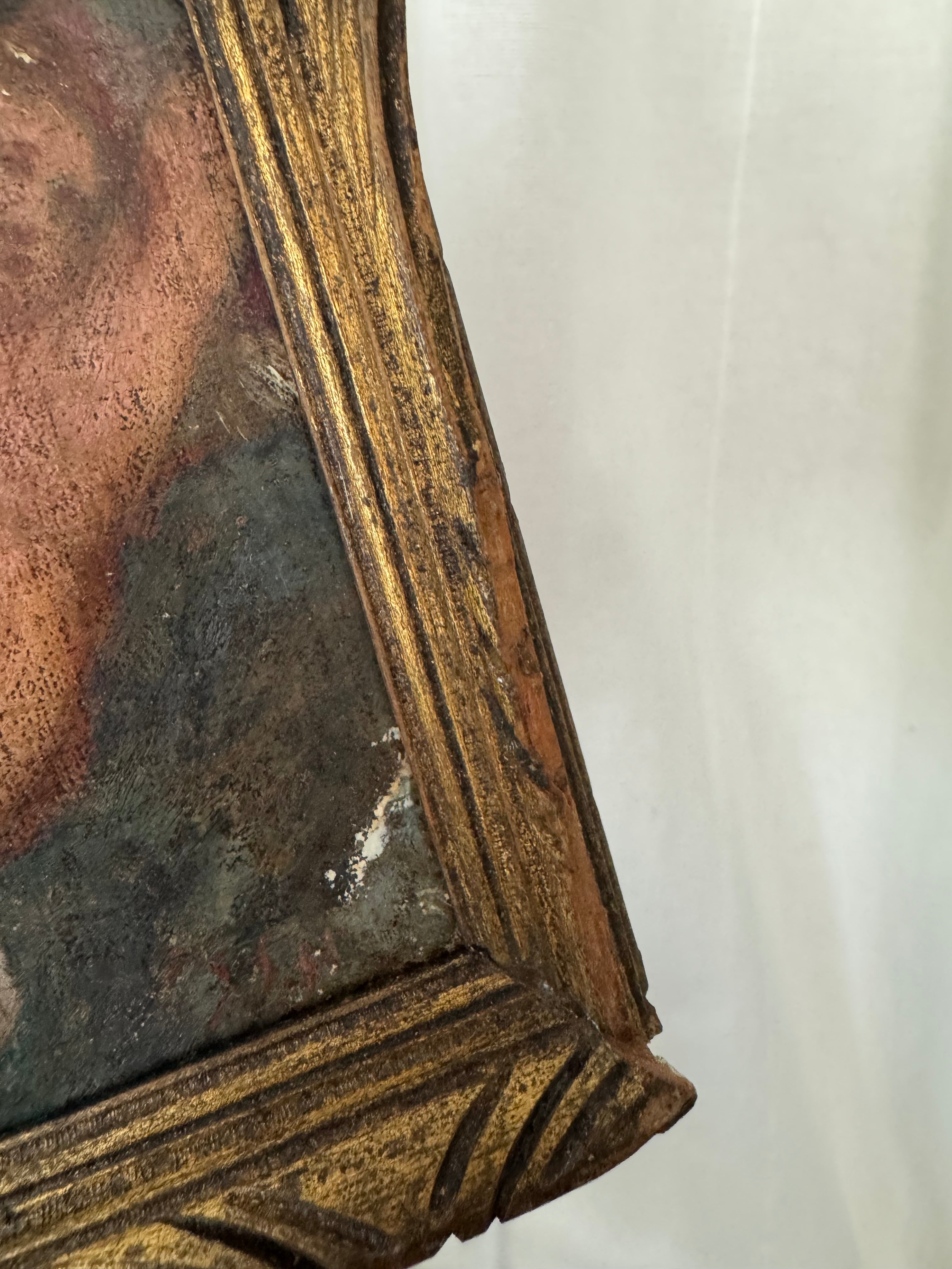 Antique French Oil on Canvas, Two Putti | Rococo, 18th Century, Signed