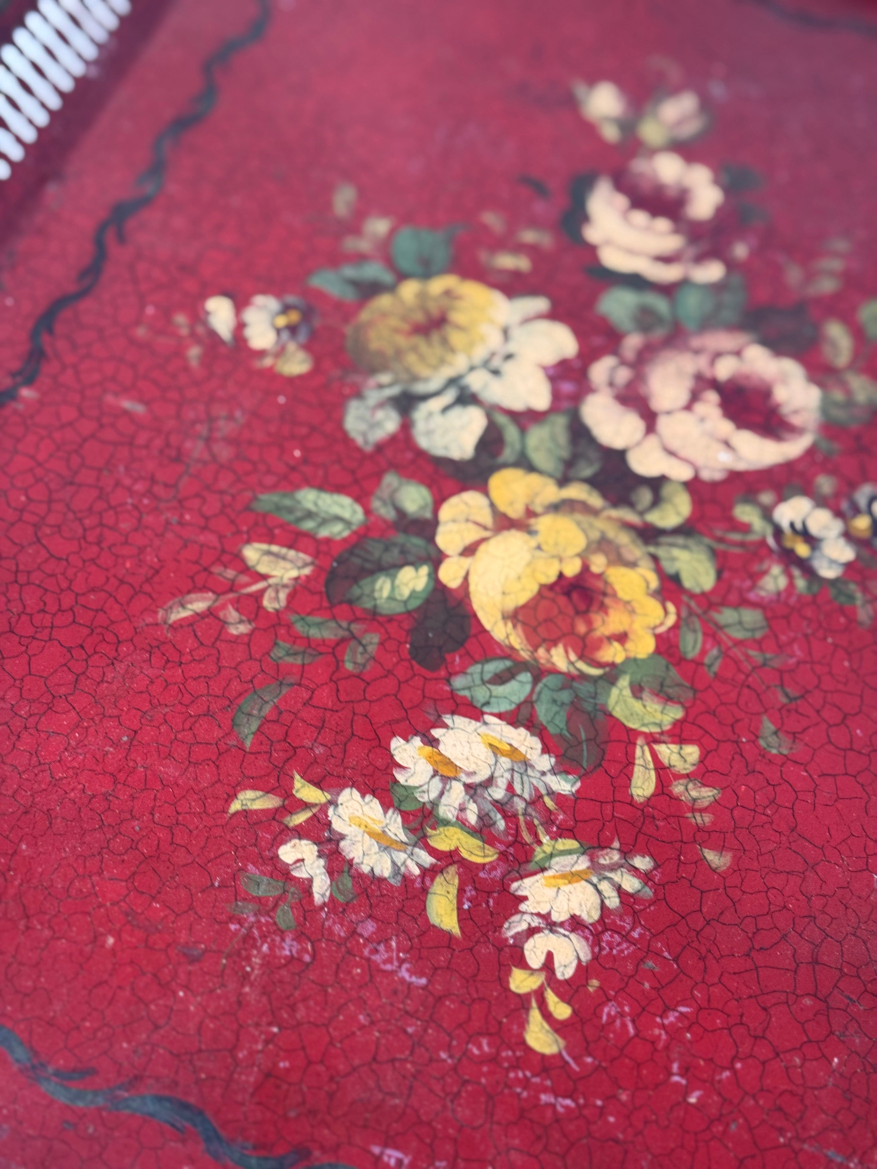 Antique Tole Tray