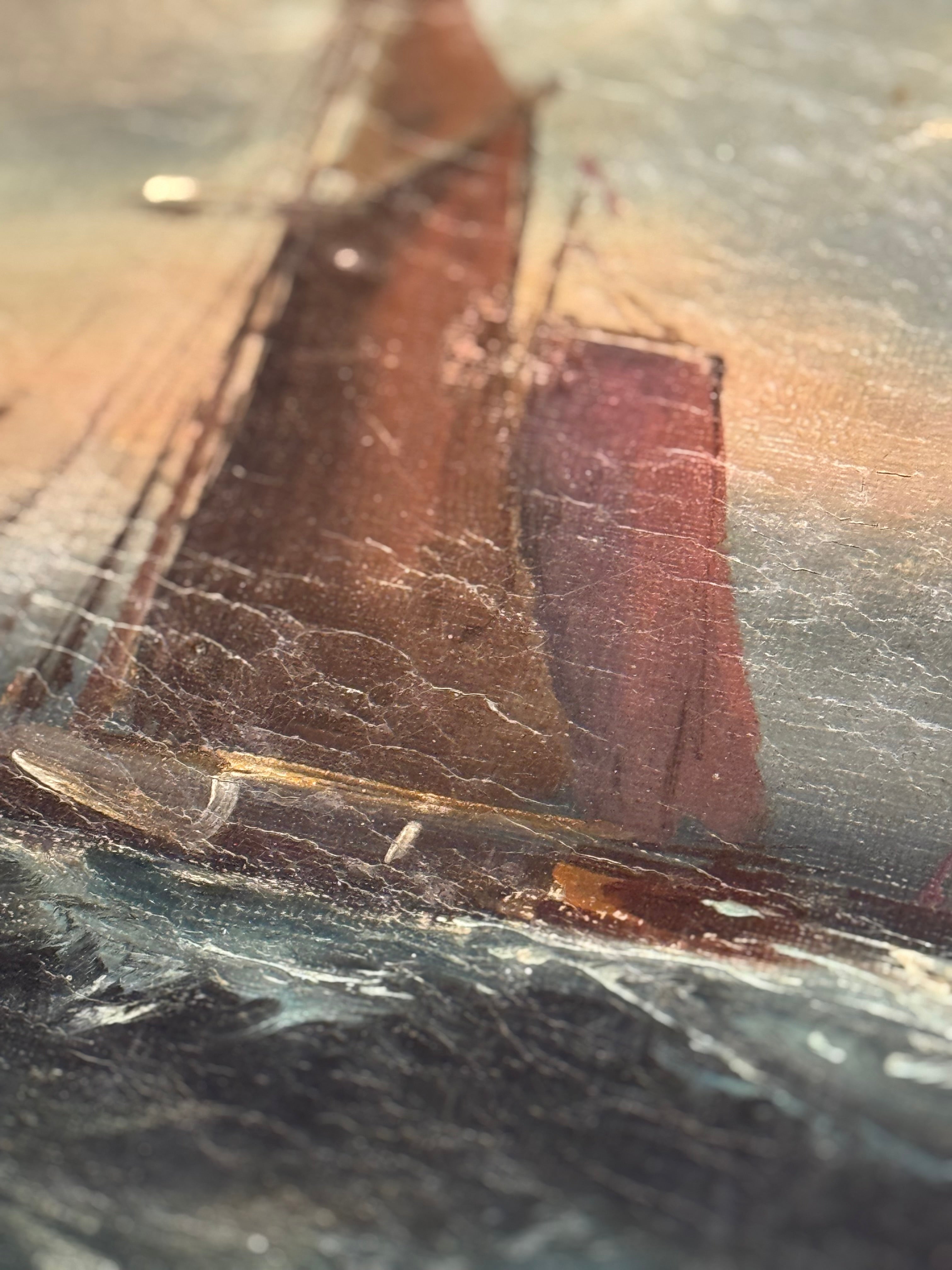 Mer du soir, oil on canvas
