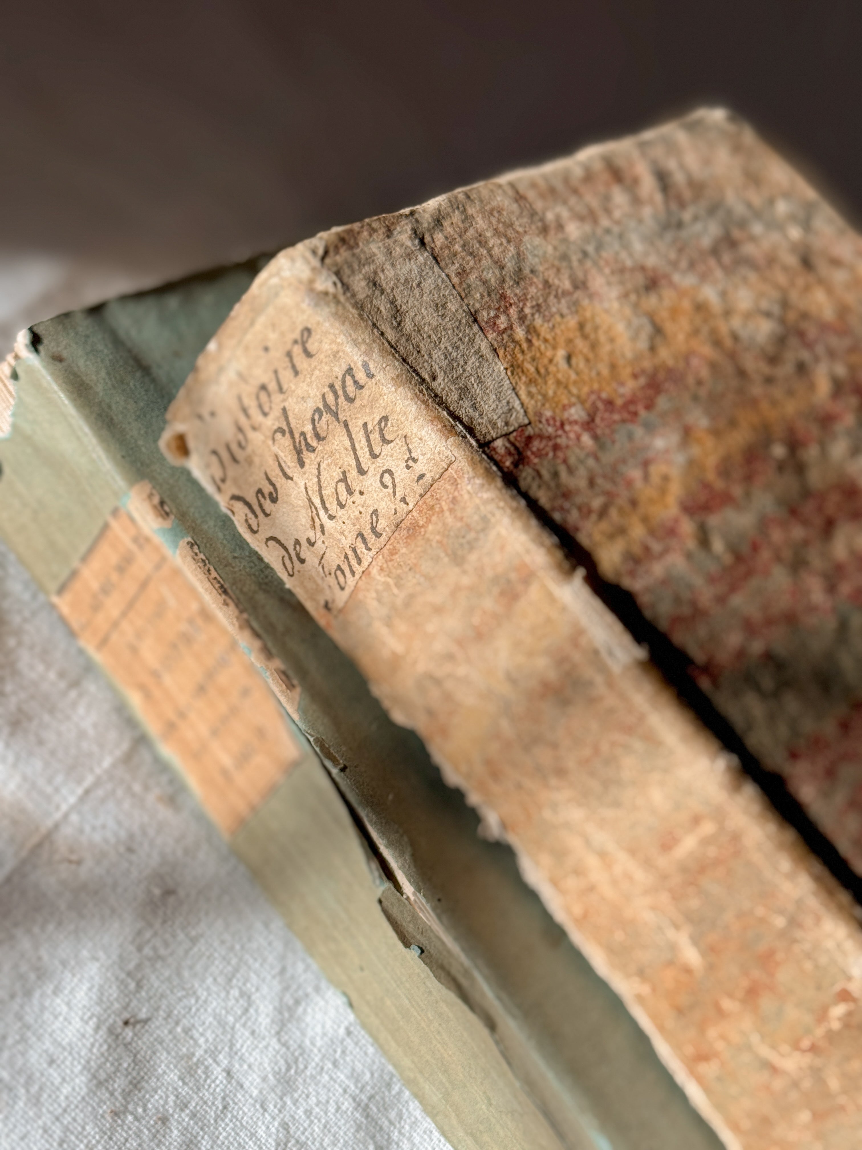 Antique French Book, Knights of Malta, Vertot, 18th Century
