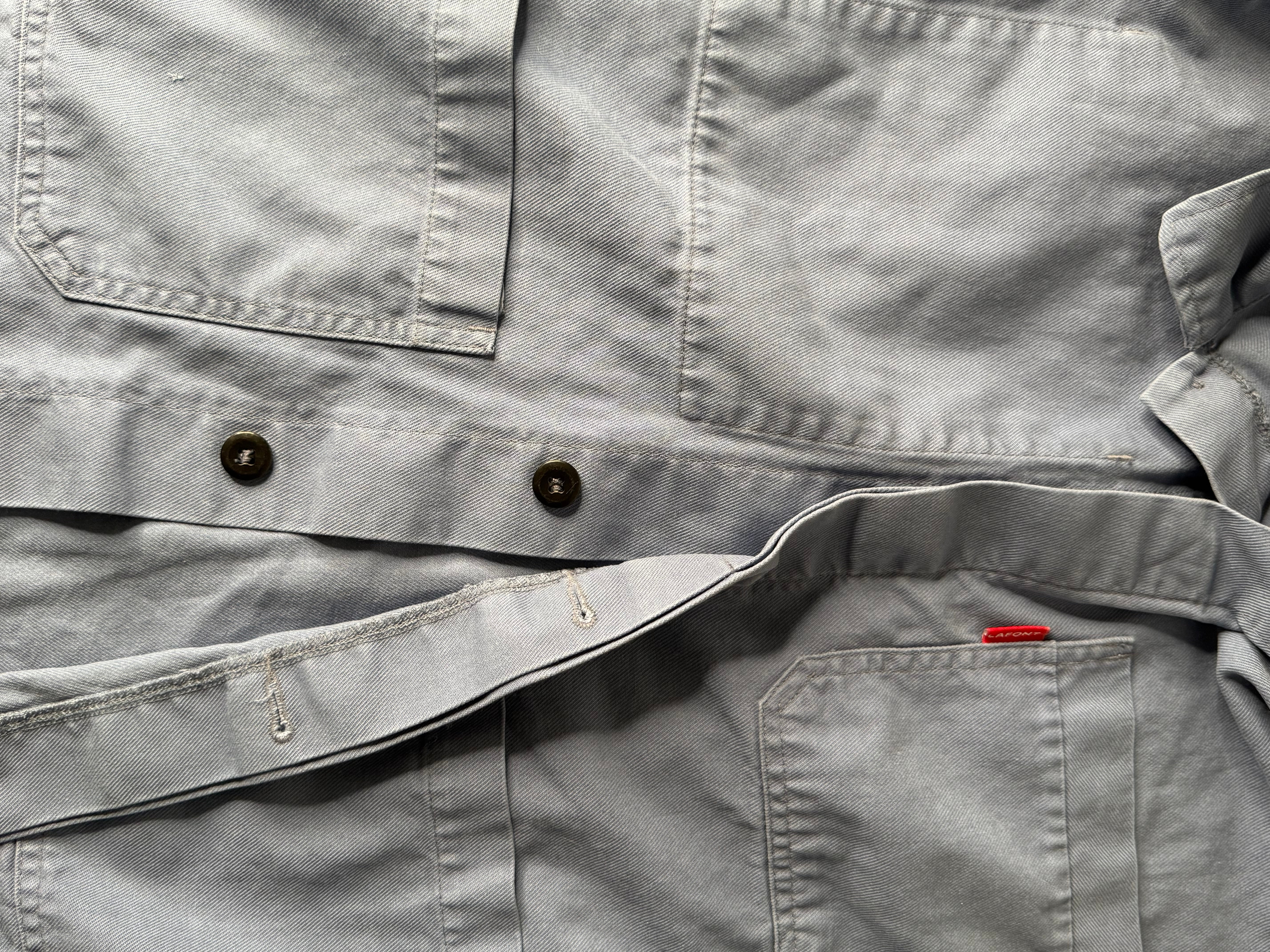 Chambray Blue Vintage French Chore Coat