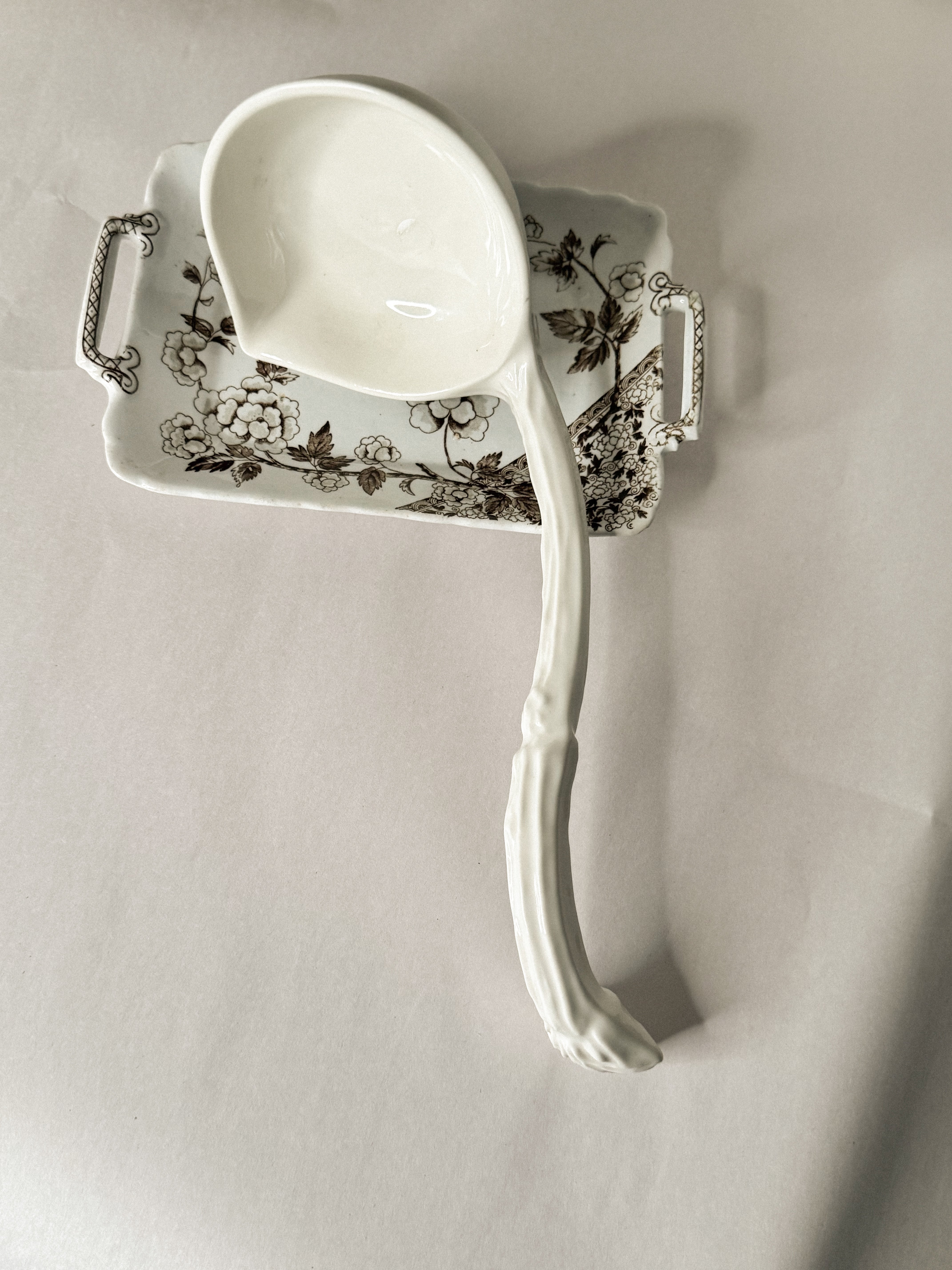 Ironstone Soupière Ladle