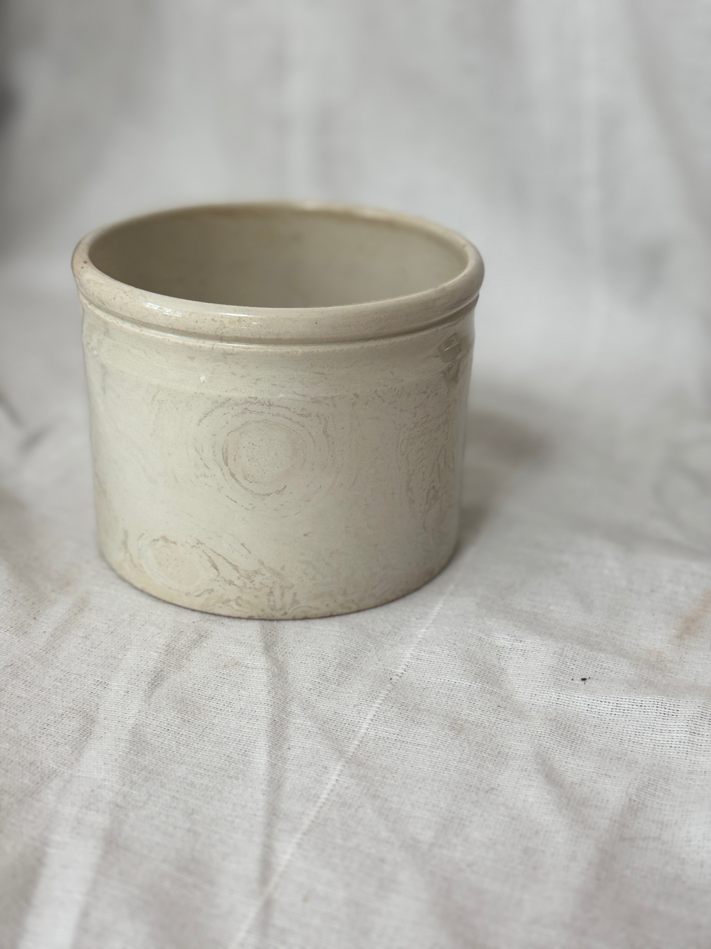 Antique French Ironstone Pot, Badonviller