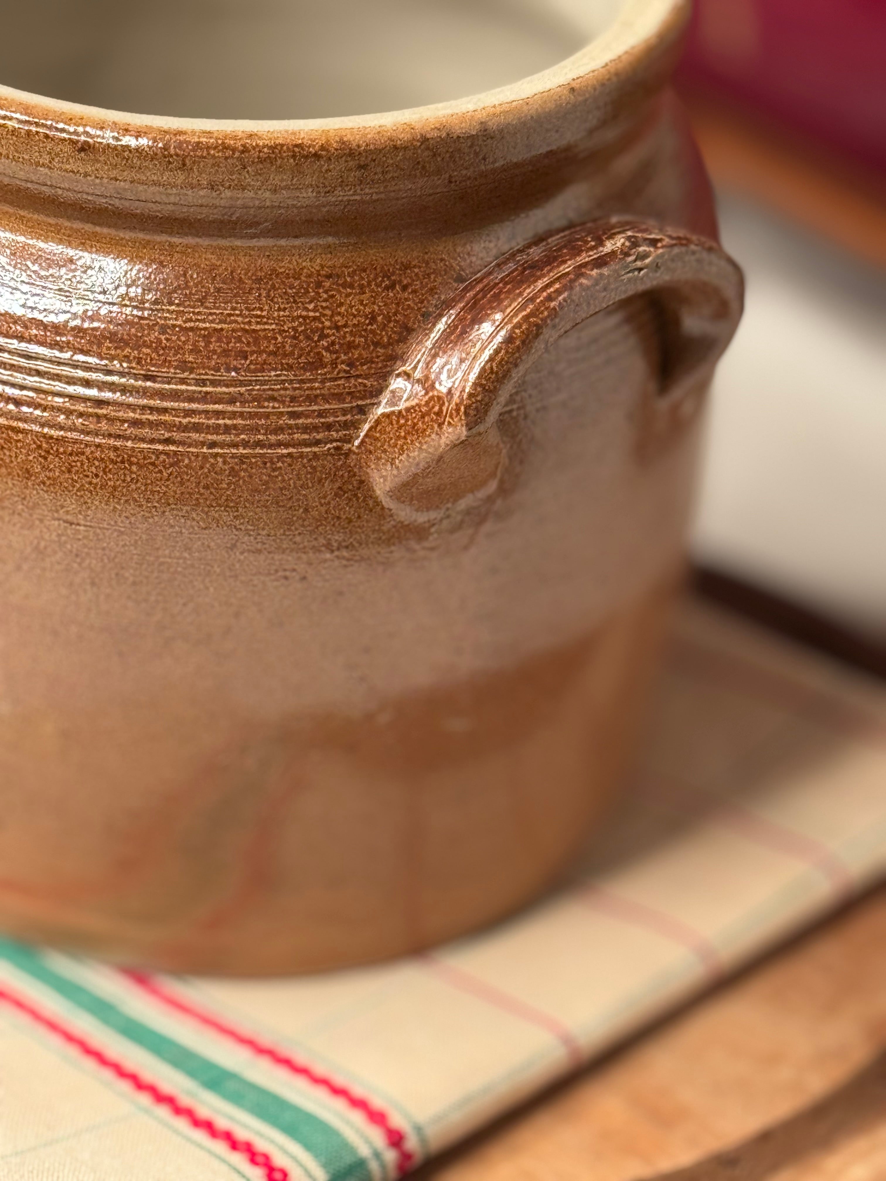 French Stoneware Pot En Grès