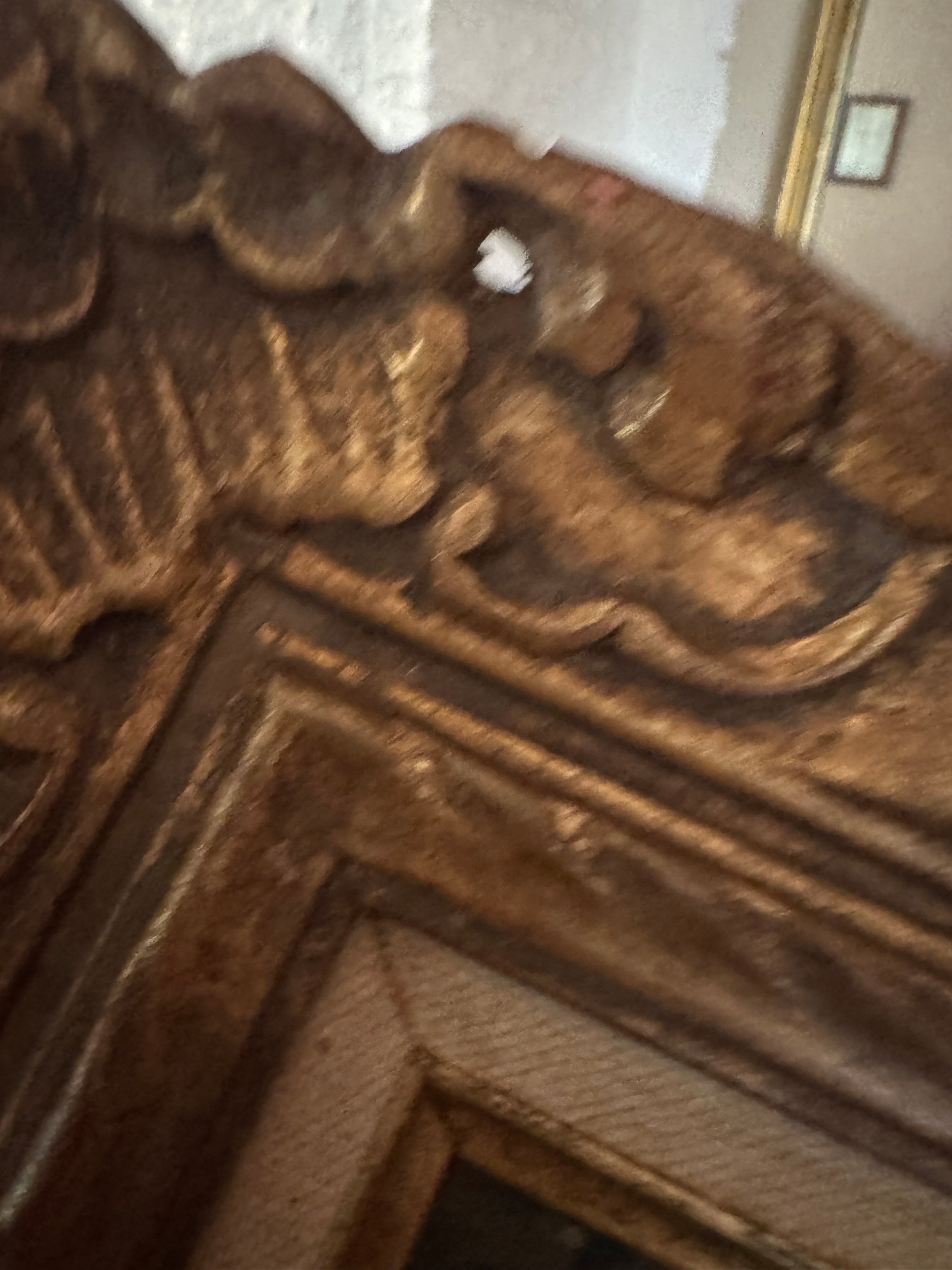 Antique Oil Landscape in the Barbizon Manner, Carved Giltwood Frame