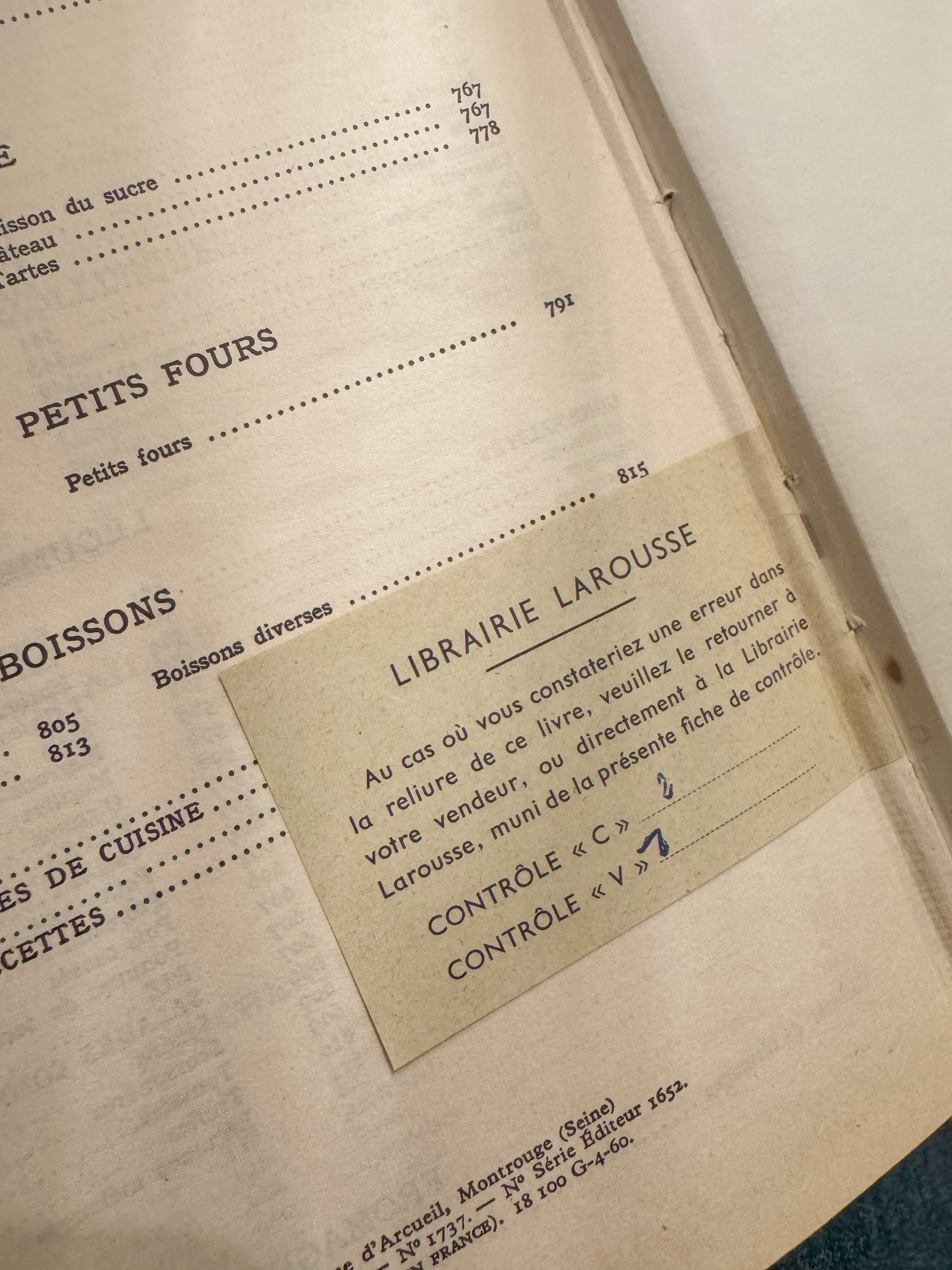 Cuisine et Vins de France — Vintage Cookbook - first edition