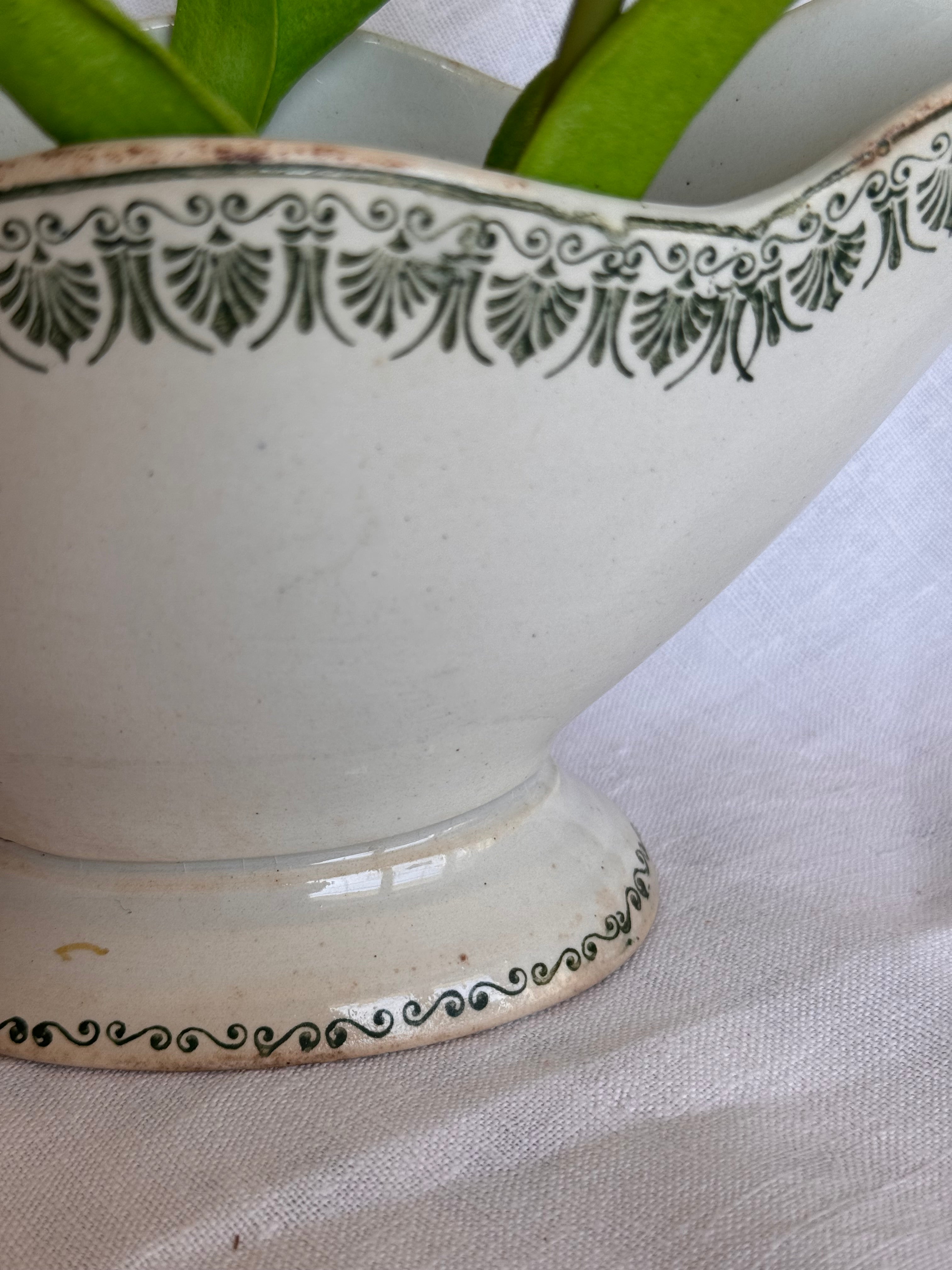 Antique French Faience Saucier – St. Amand