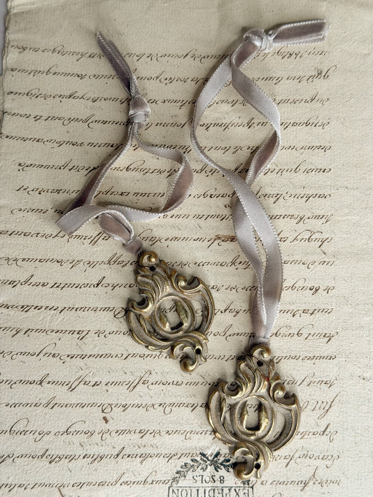 Pièce de Noël- ruban velours