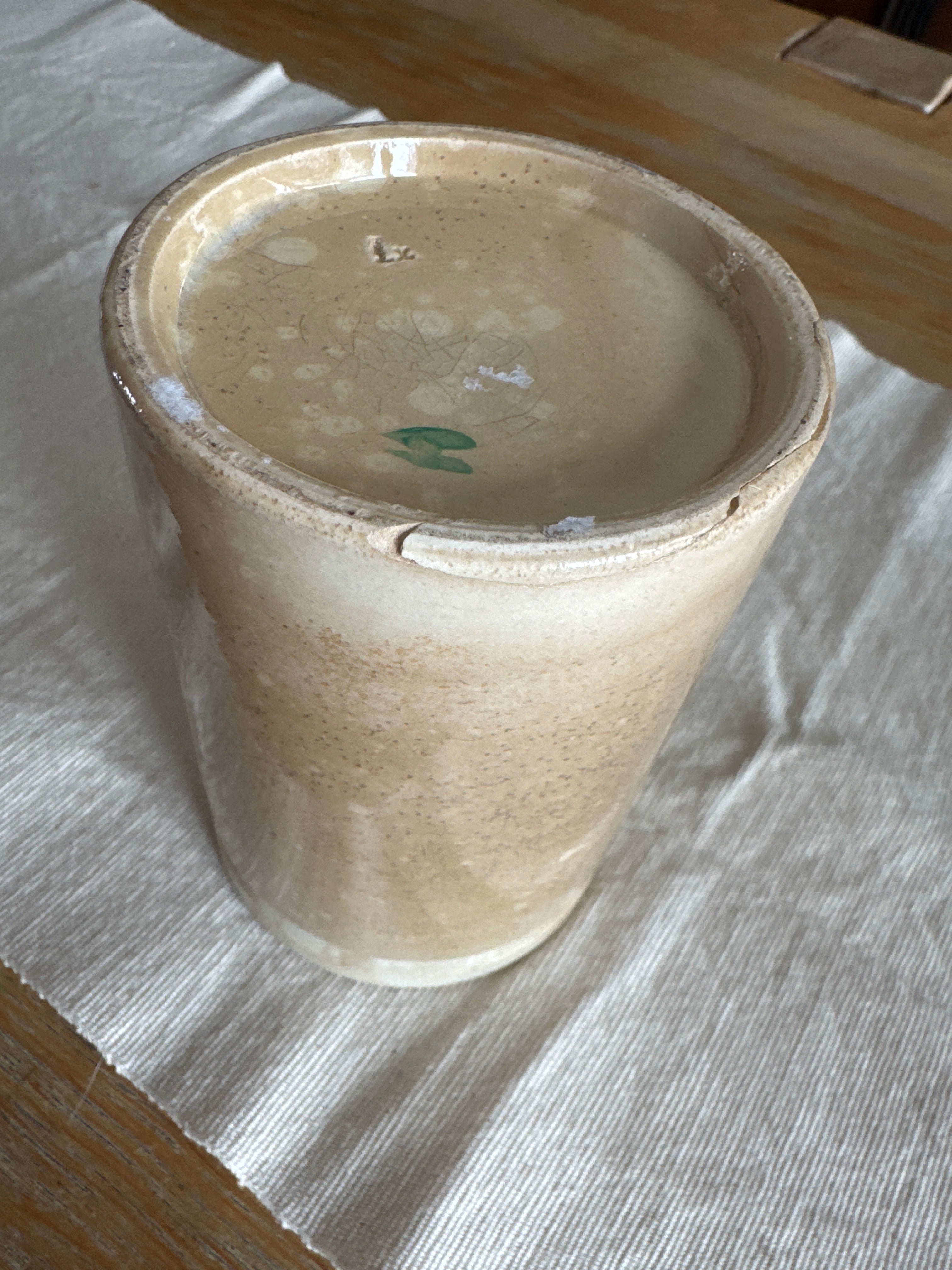 Antique French Ceramic Confiture Jar