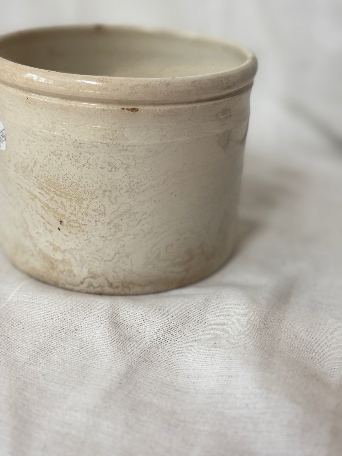 Antique French Ironstone Pot, Badonviller