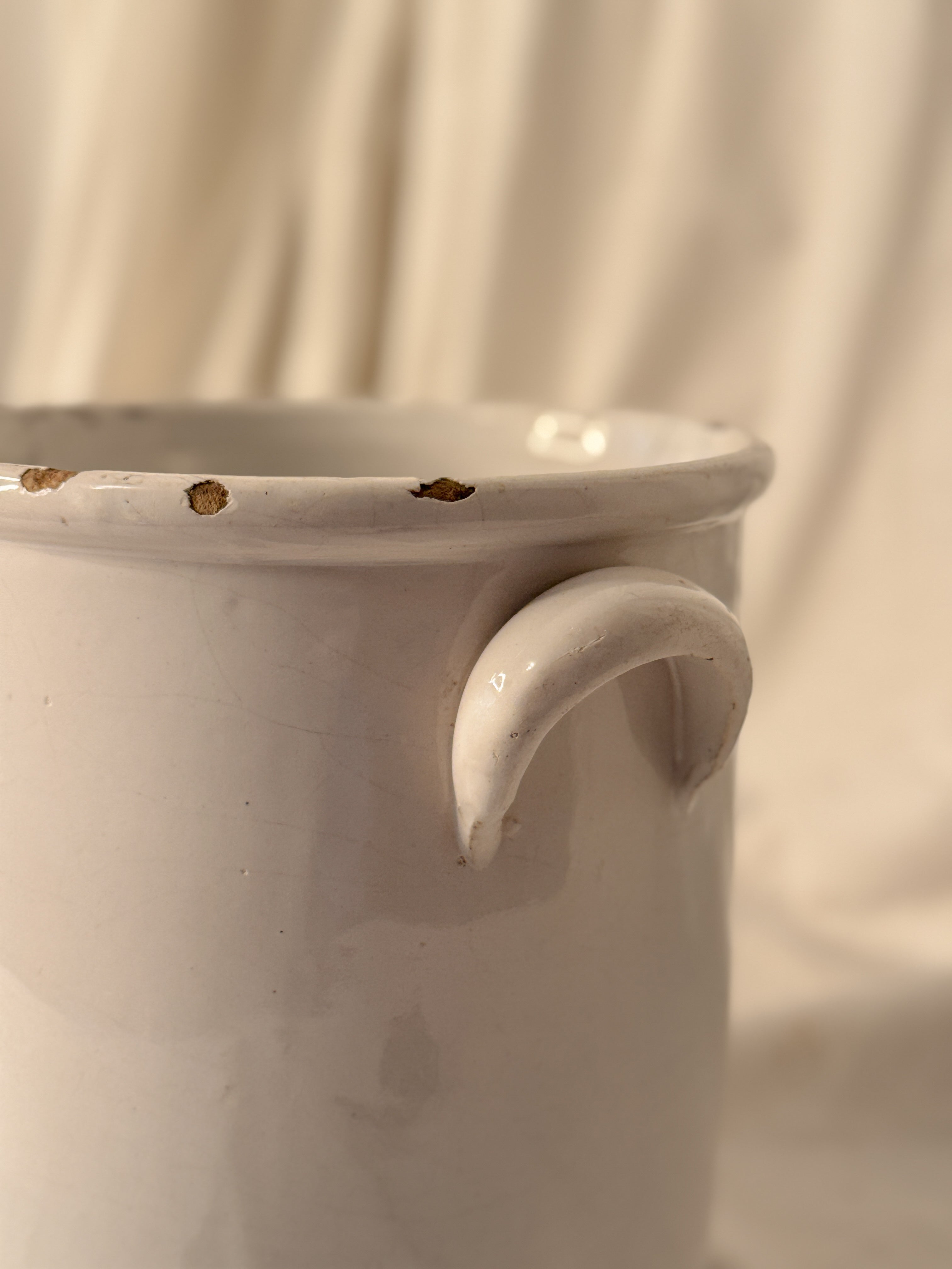 Antique European Earthenware Confit or Storage Crock, Southern France or Italy, 19th Century
